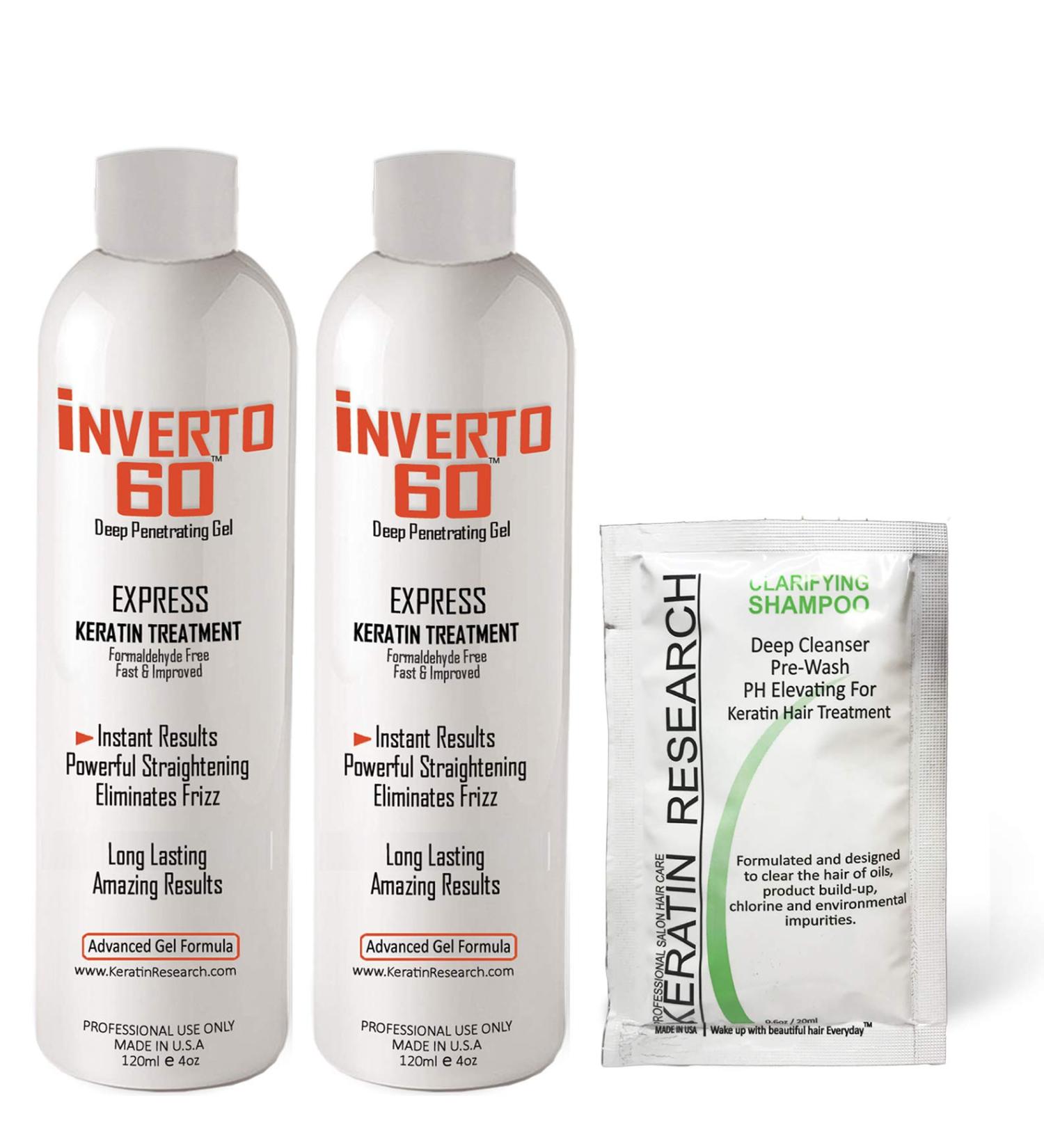 INVERTO 60 Advanced Gel Complex Brazilian Keratin Hair Treatment - Formaldehyde Free Smoothing & Repair for Long Hair (240ml) | Shop Internationally - Buy Online on GoSupps.com