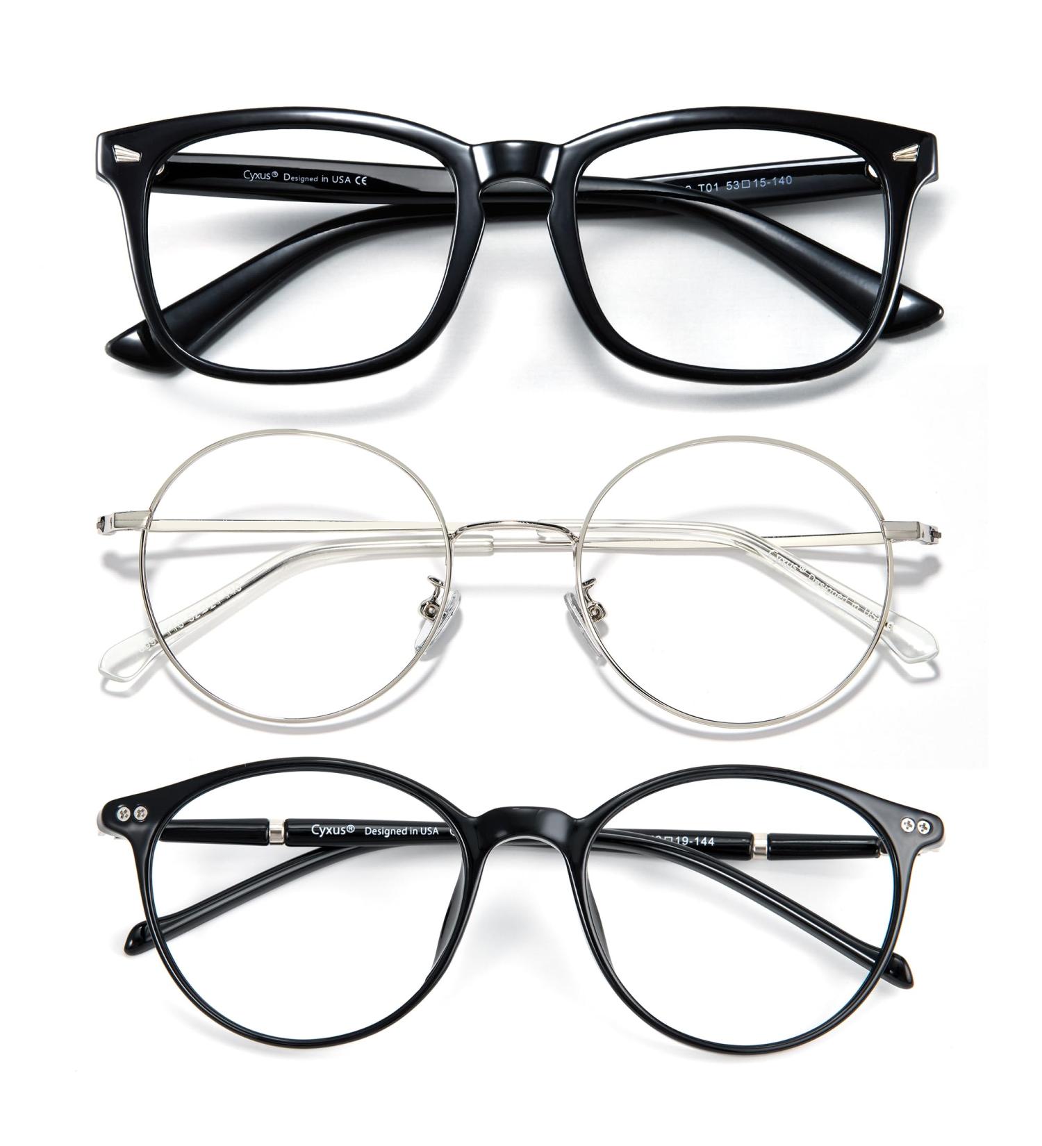 Buy Cyxus Blue Light Filter Glasses for Men & Women - Fashionable Computer & Gaming Glasses Without Prescription - Buy Online on GoSupps.com