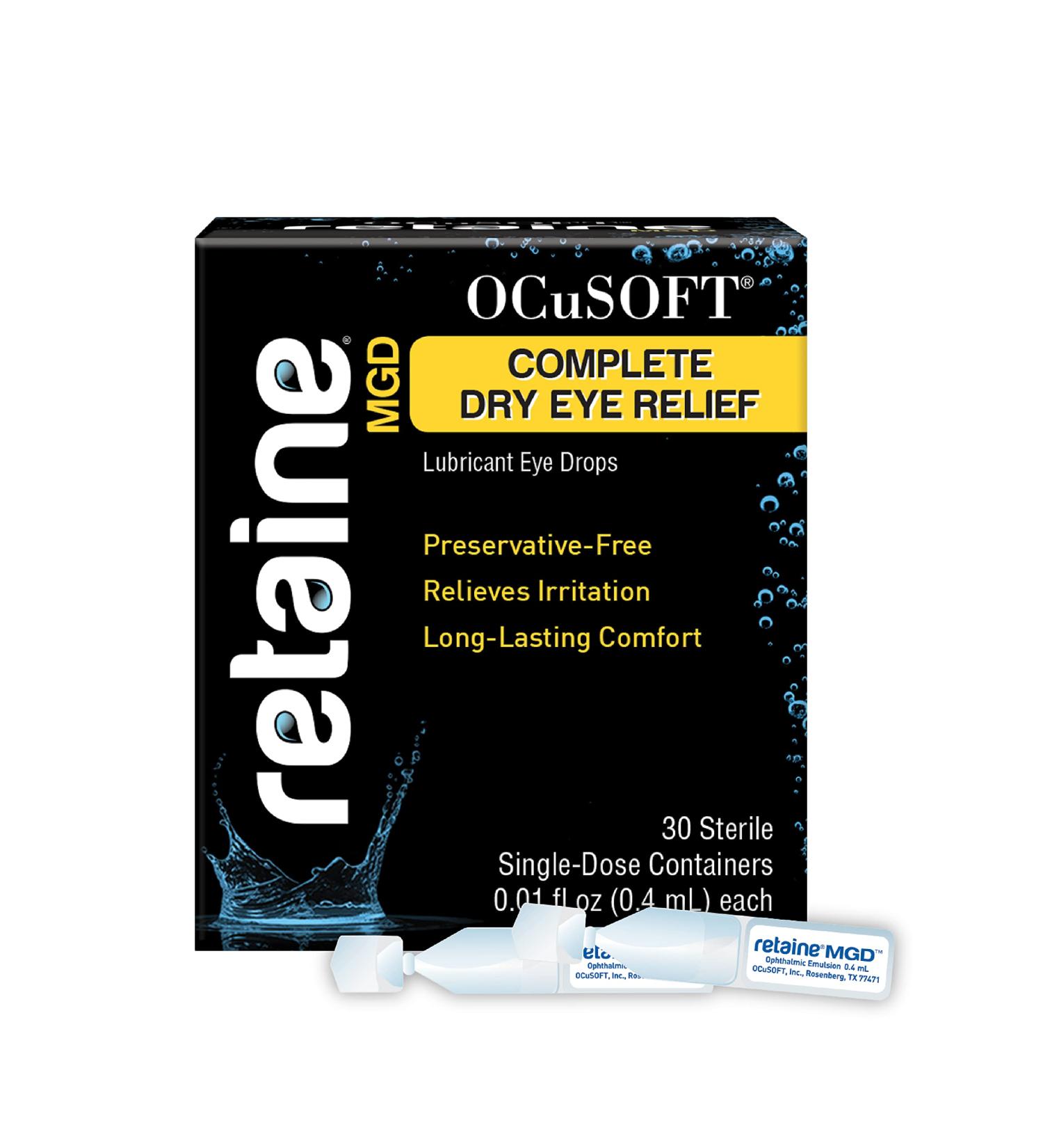 Ocusoft Retaine MGD Emulsion 30 ct Single Use Containers - 0.01 oz Milky White Solution - Buy Online on GoSupps.com