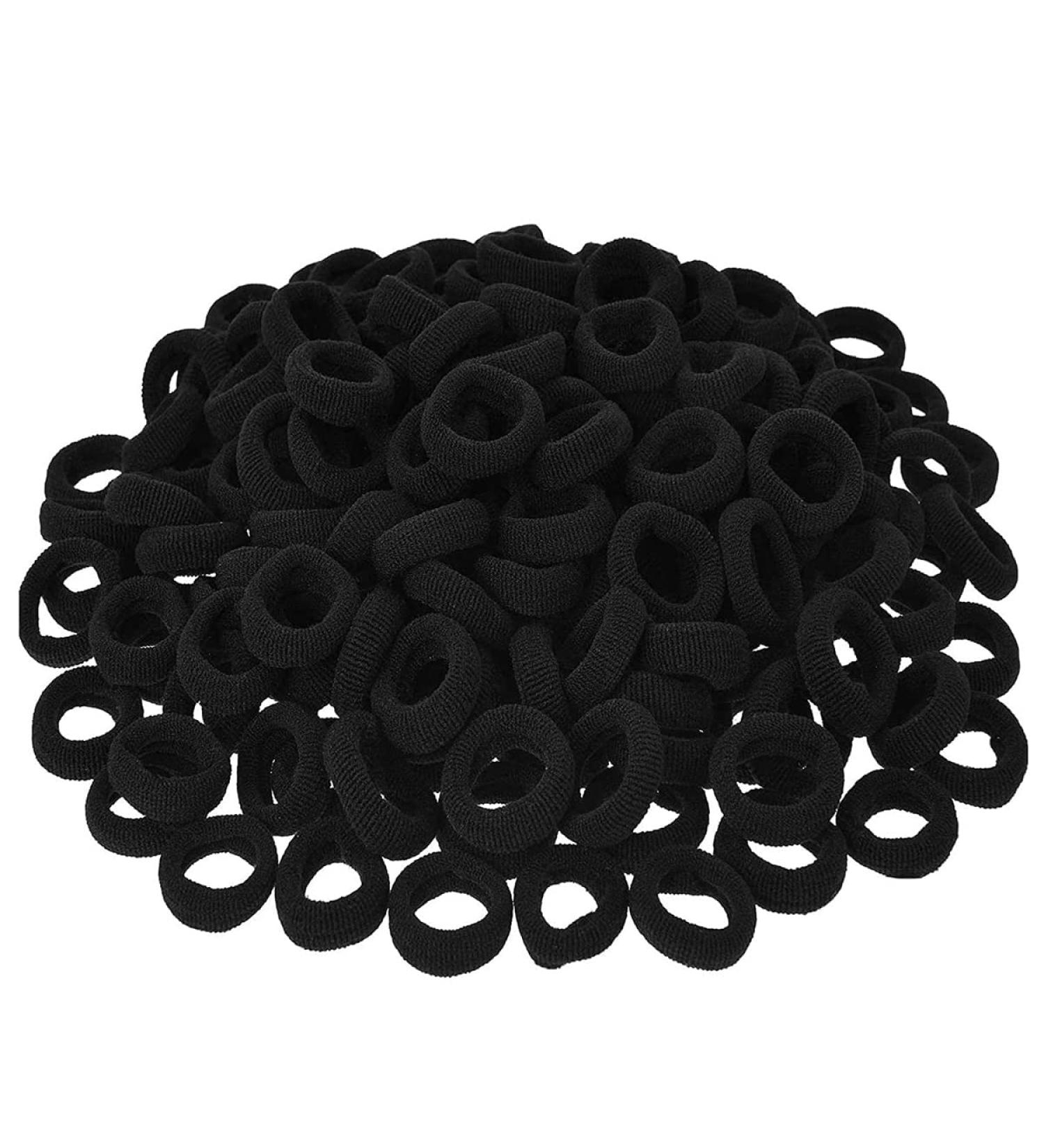 50 Multicolor Hair Ties for Girls | Elastic Rubber Bands Set for Kids - Perfect for Ponytails & Hairstyles - Buy Online on GoSupps.com