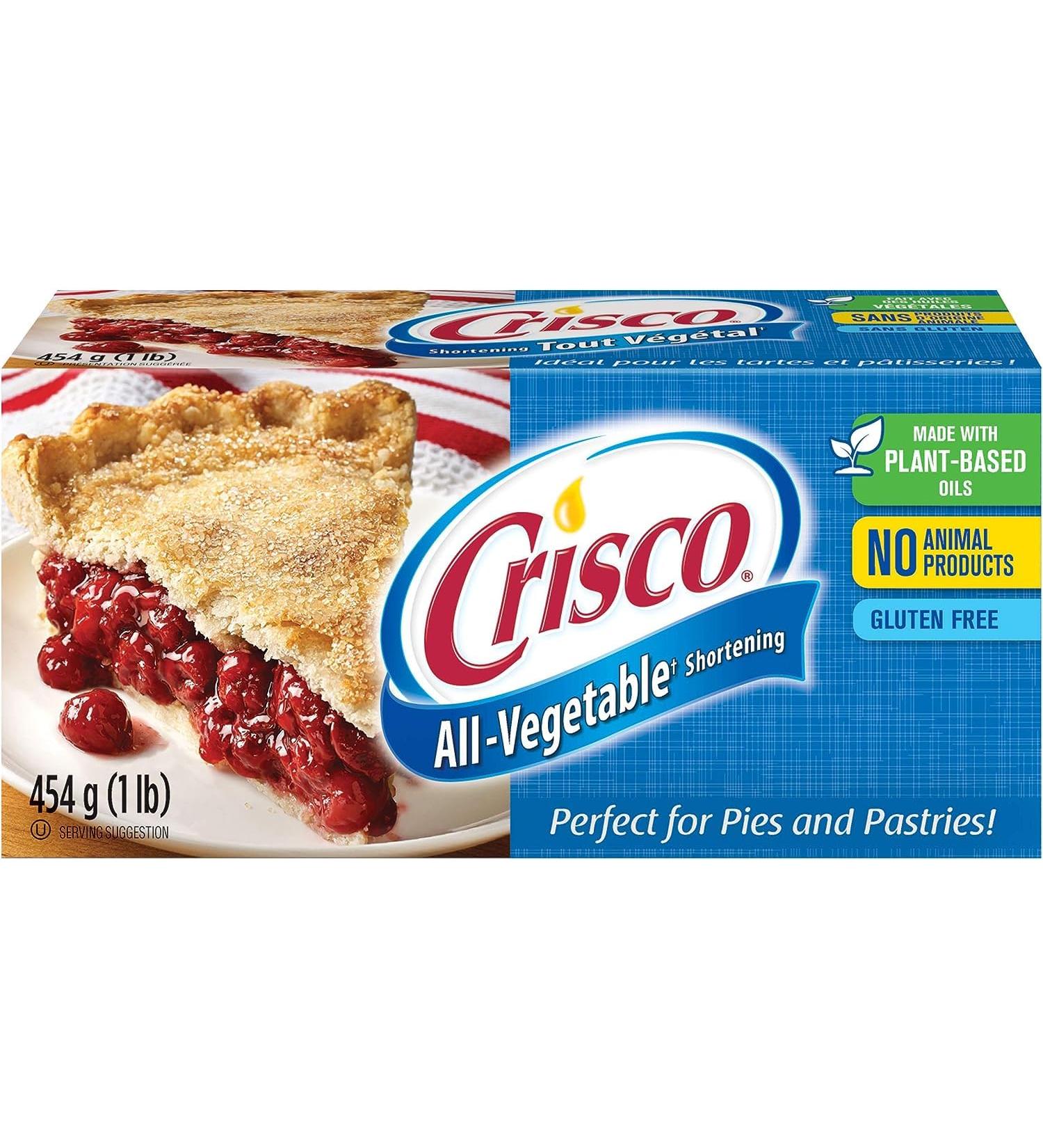 All-Vegetable Shortening (454g) Perfect for Pies & Pastries Bundle with Water Cooler Trivia Game by BIG MAPLE  - Buy Online on GoSupps.com