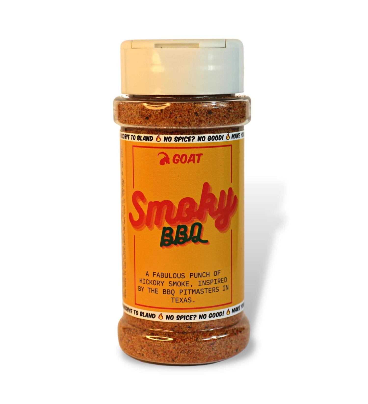 Smoky BBQ Seasoning Blend & Rub - perfect for meat seafood and vegetables. 75g Shaker. Gourmet taste of American Texas Barbecue. Artisan Spice Mix. - Buy Online on GoSupps.com