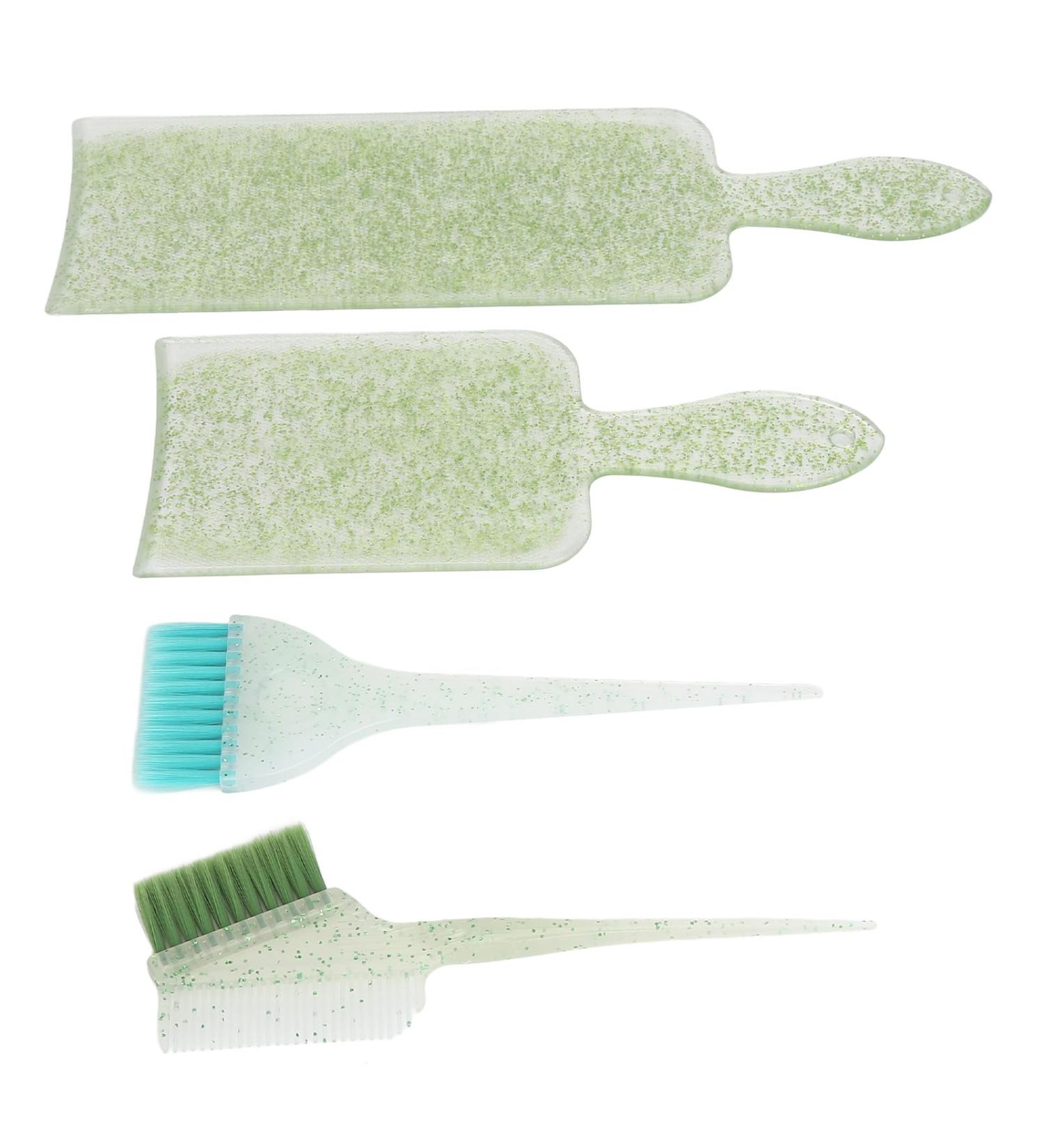 Hair Highlighting Board Kit Bleaching Foiling Tinting Hair Coloring Board Set for Beauty Salon (Green) - Buy Online on GoSupps.com