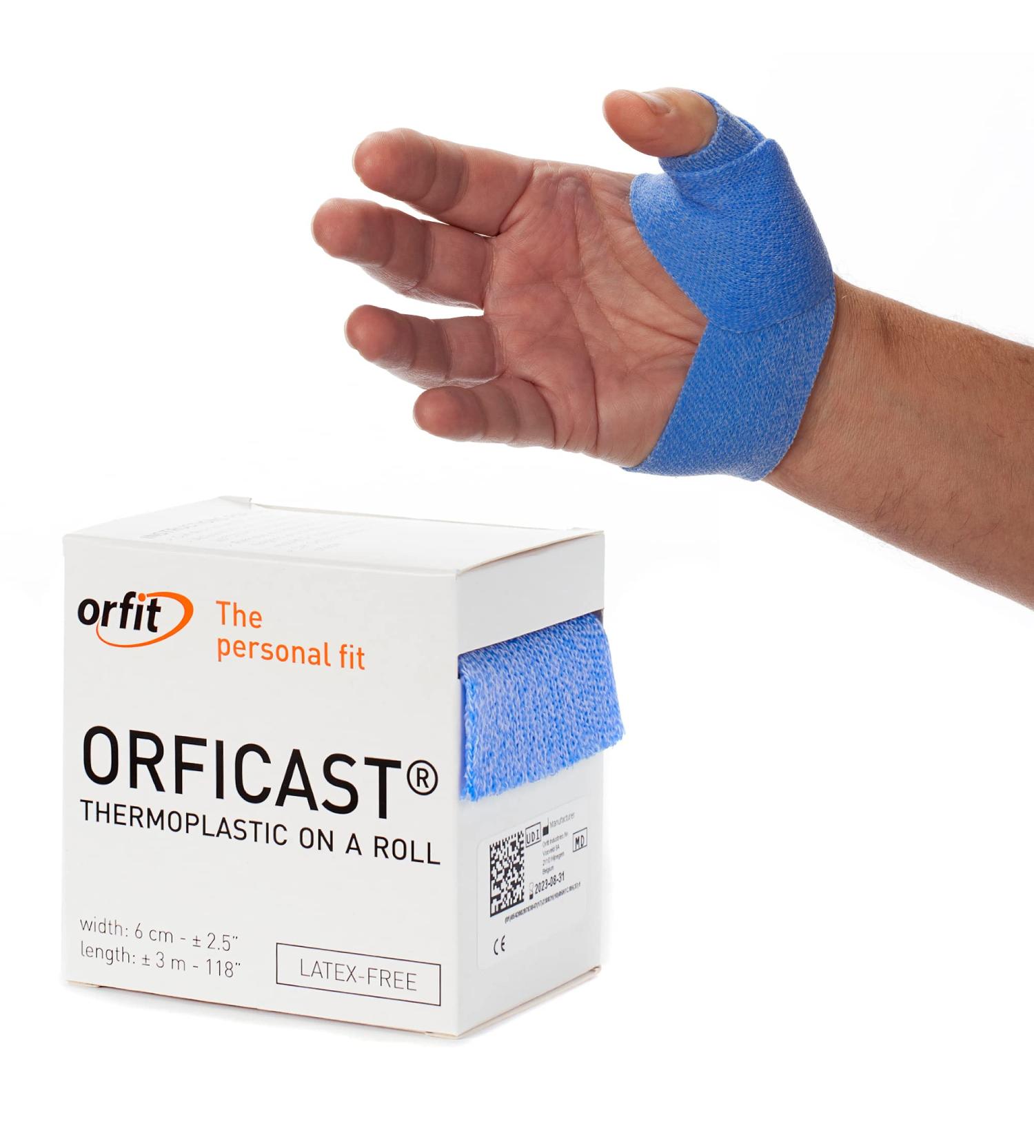 Orficast by Orfit Easy-Form Splinting Material 2 x 9 Blue - Trigger Finger & Thumb Pain Relief - Buy Online on GoSupps.com
