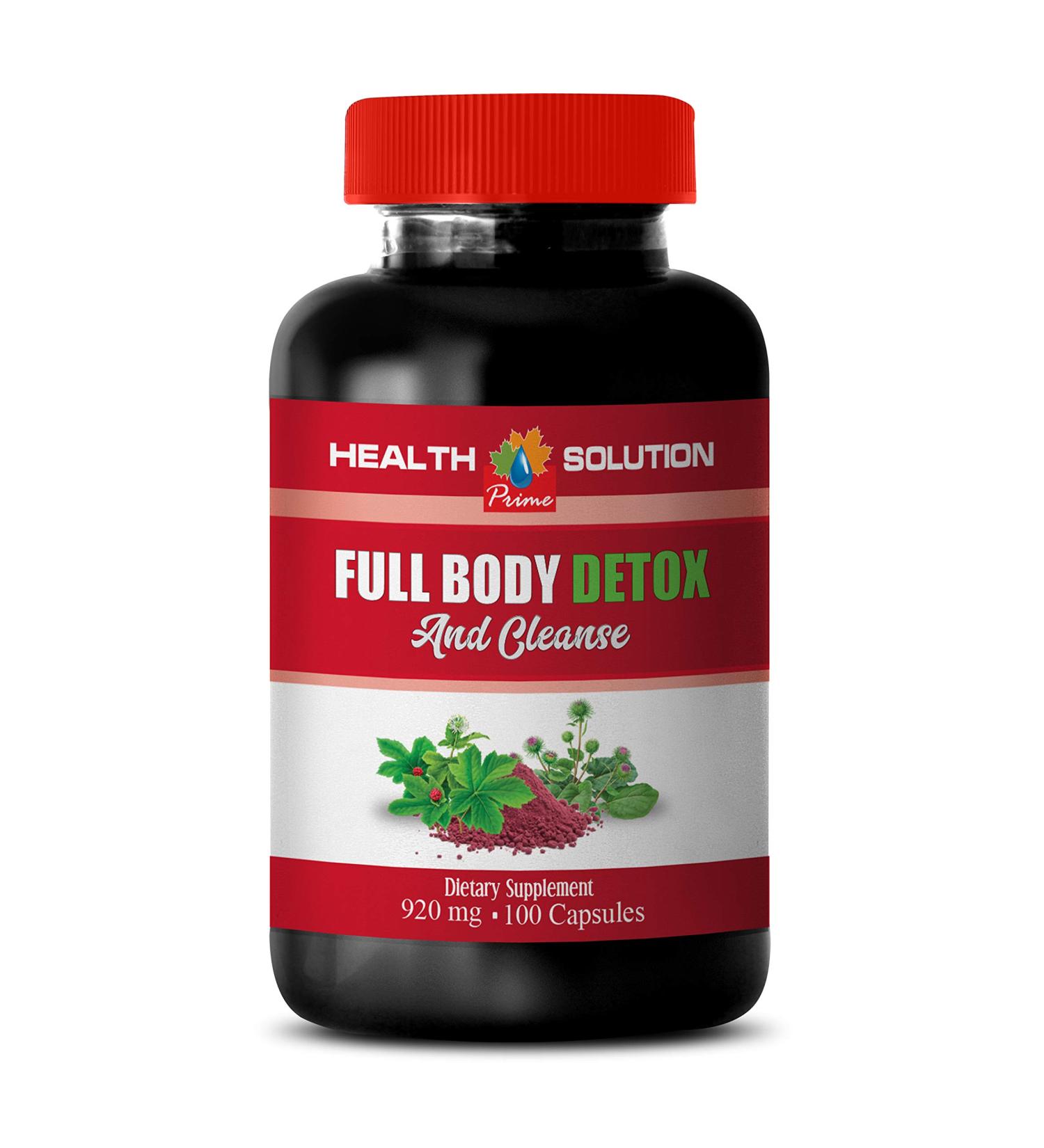 cleanse and detox for weight loss - FULL BODY DETOX AND CLEANSE 920 MG - milk thistle capsules full body detox cleanse for women detox liver cleanse for weight loss and belly fat 1 Bot 100 Capsules - Buy Online on GoSupps.com