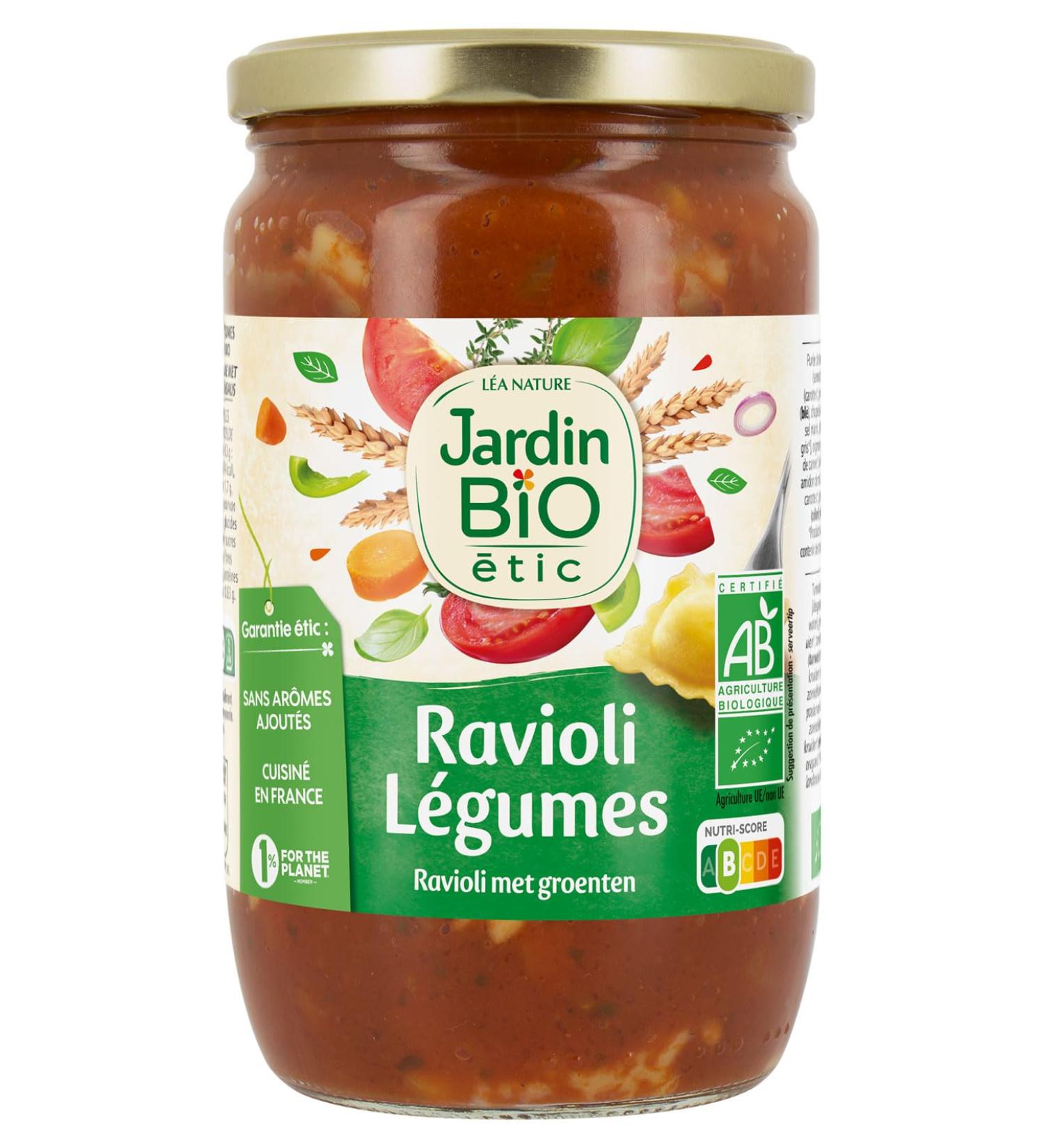 Jardin BiO tic - Vegetable ravioli 675g - jar