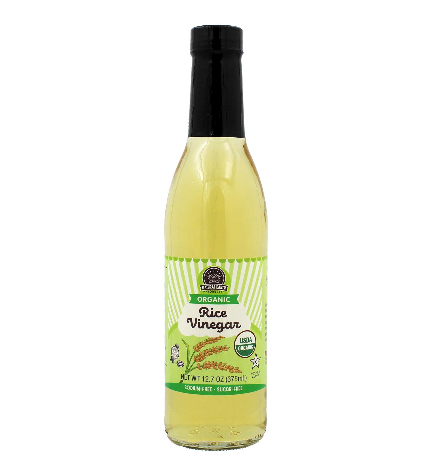 Organic Kosher Rice Vinegar - USDA Certified, Sodium & Sugar Free - 4.2% Acidity - 12.7 Fl Oz - Buy Online on GoSupps.com