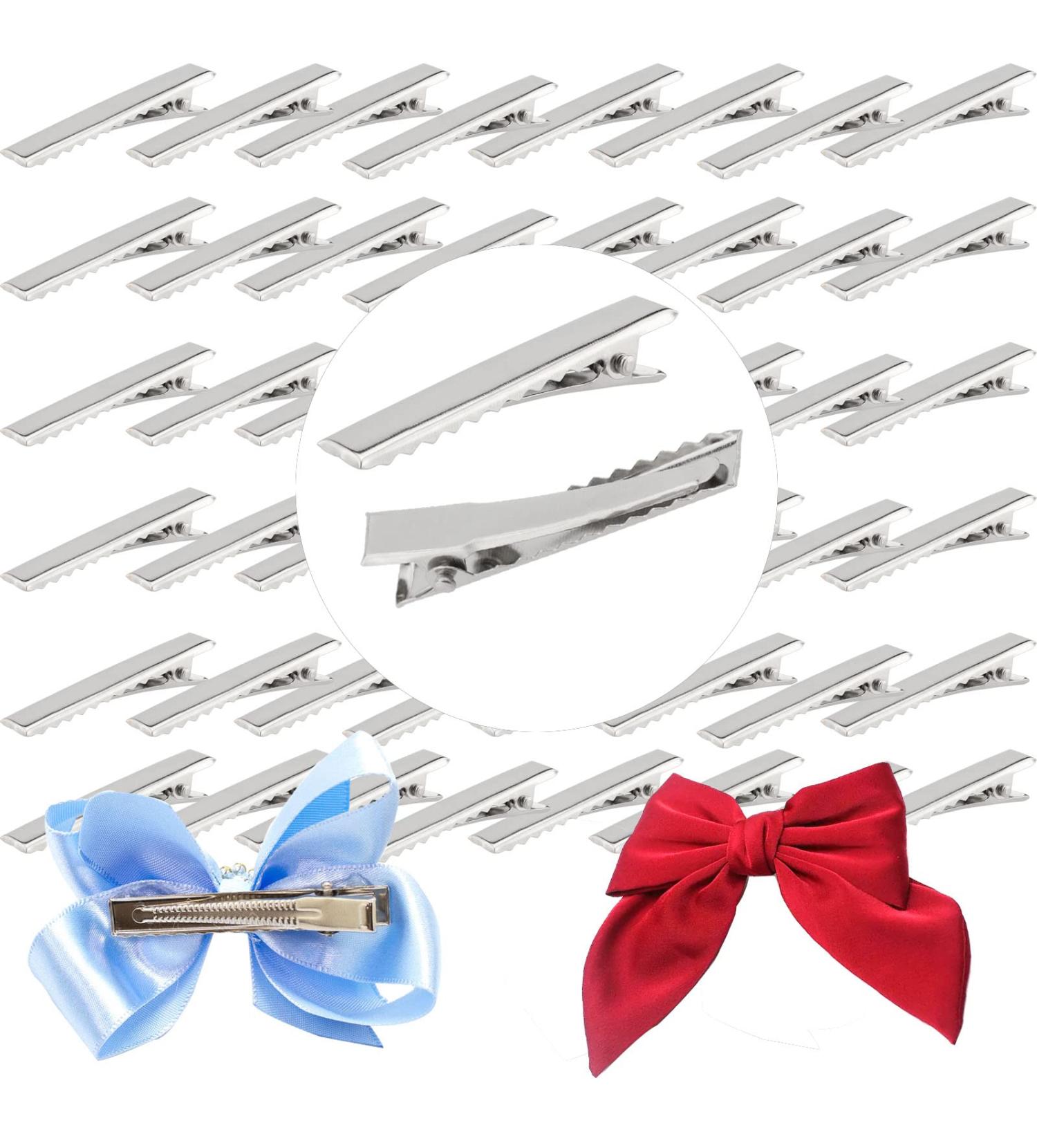 ZOENHOU 300 Pieces 45mm Crocodile Hair Clips Metal Alligator Hair Clips Hair Sectioning Clips Single Prong Hairpins Barrette Curl Clips for Hair Styling DIY Bows Silver - Buy Online on GoSupps.com