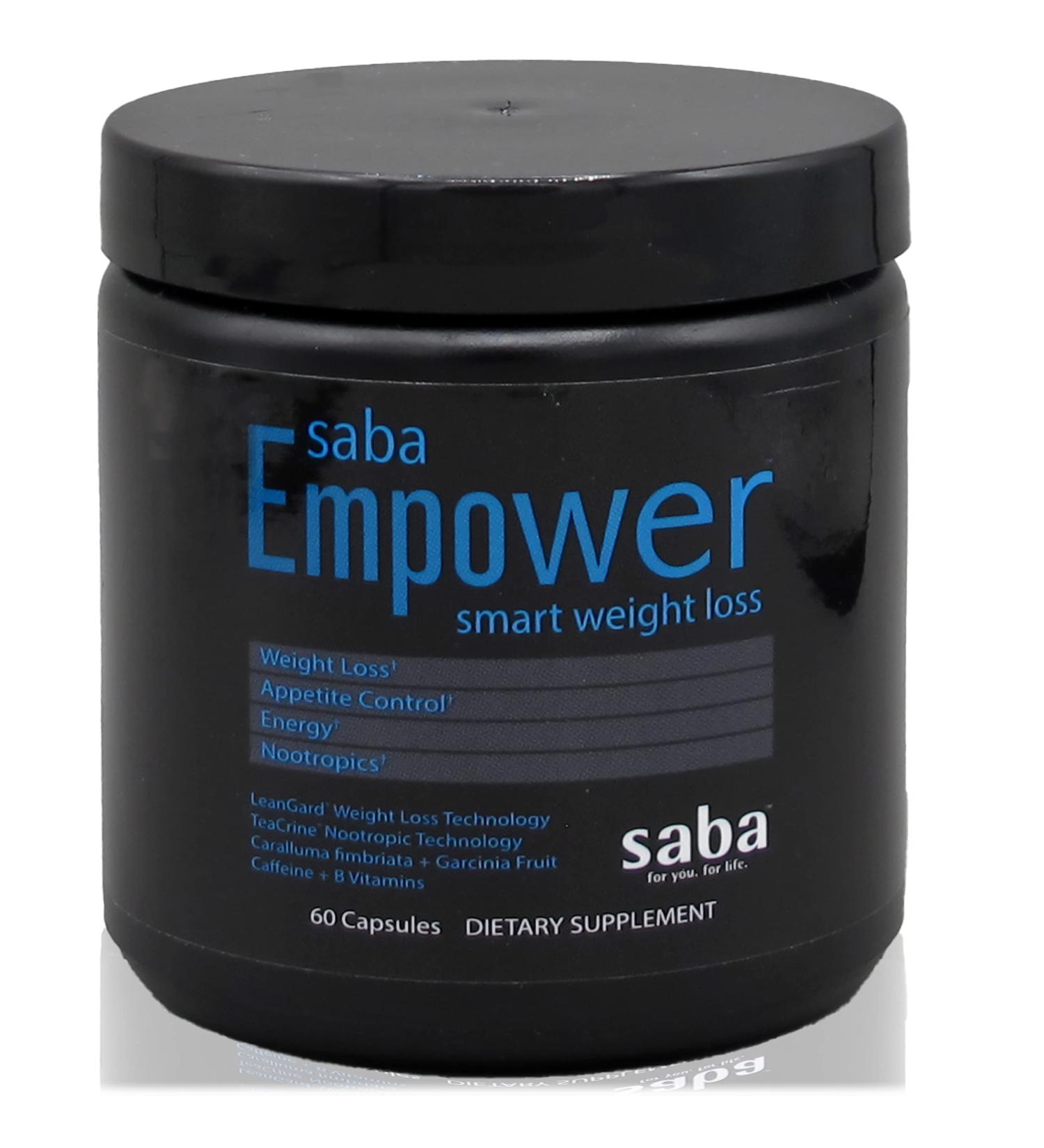 Saba Empower Smart Pills - Weight Loss Appetite Suppressant, Fat Burner, Boost Energy, Better Mood, More Focus - Buy Online on GoSupps.com