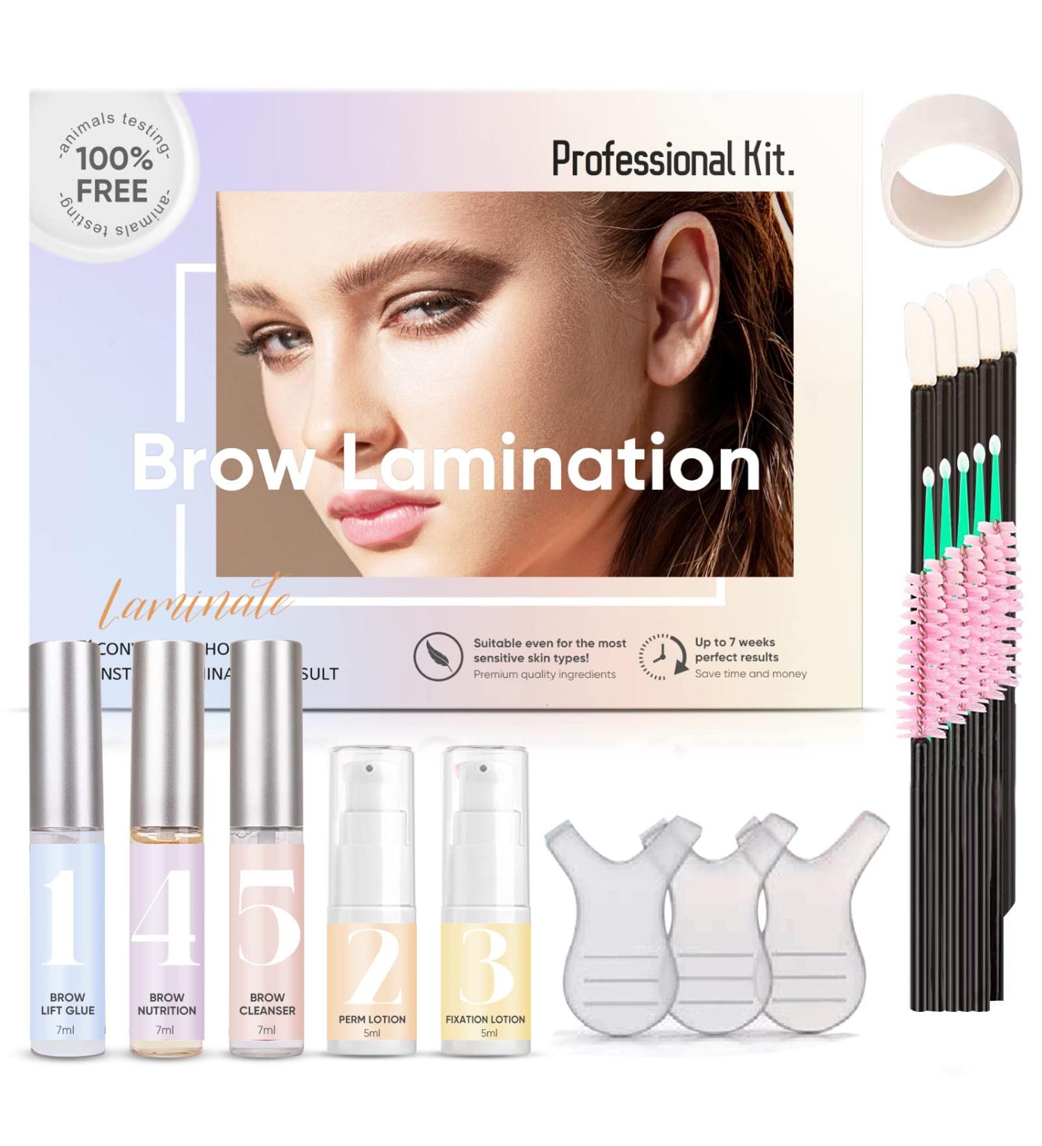 Brow Lamination Kit with Keratin - Professional DIY Eyebrow Lift Kit for Thicker, Fuller Brows - Buy Online on GoSupps.com