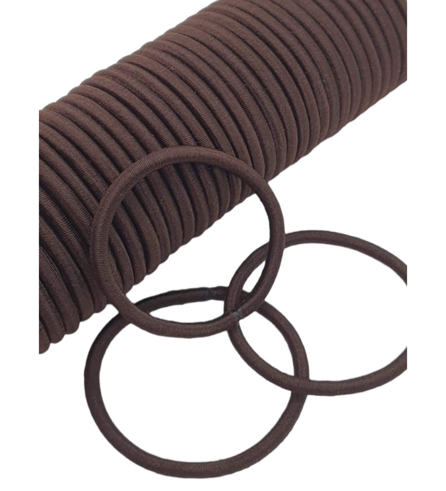 36 PCS 3mm Brown Elastic Hair Ties - No Metal Hair Bands for Women, Men, Girls, Kids - Buy Online on GoSupps.com