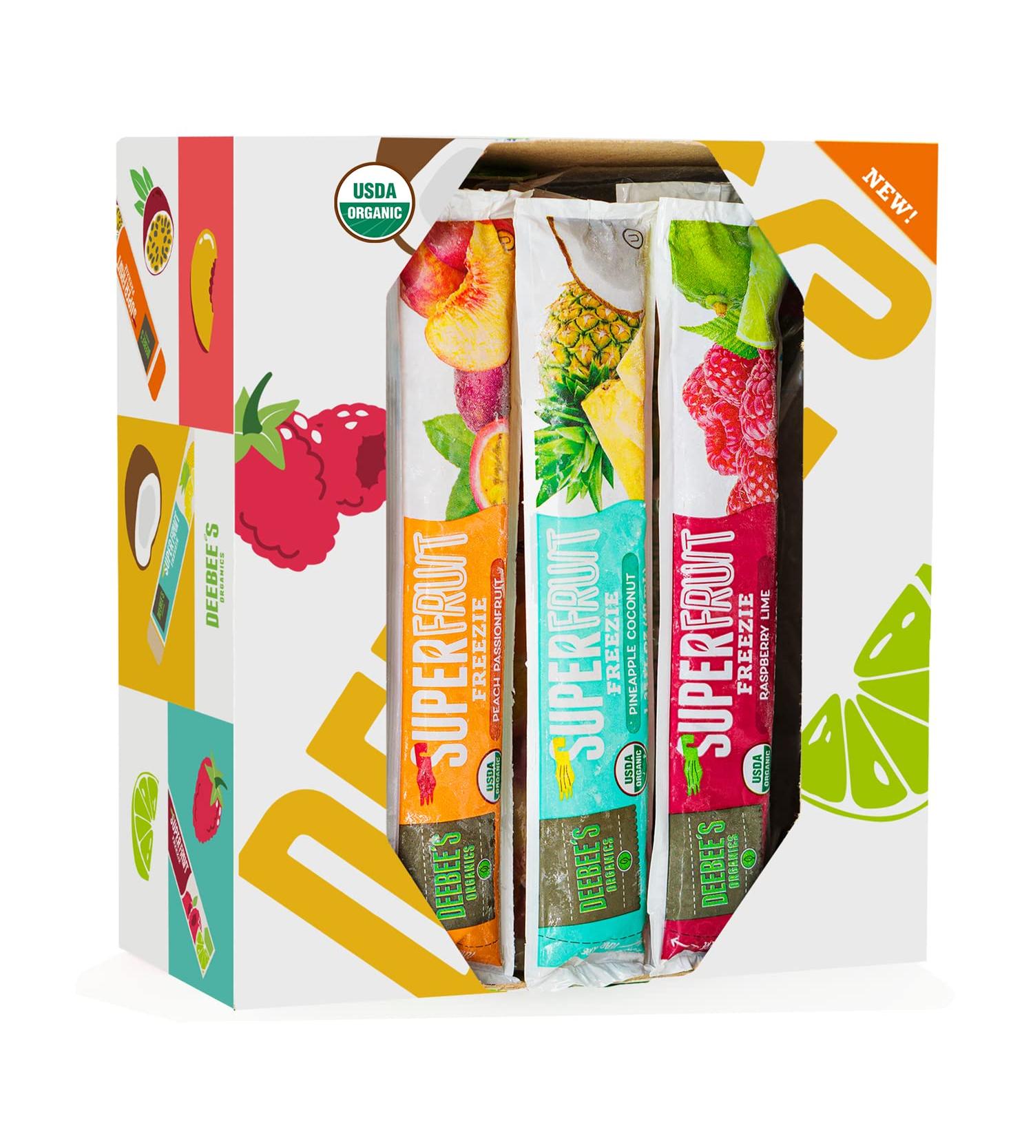 DeeBee's Organics Tropical SuperFruit Freezie - 30-Pack, 100% Real Fruit Freezer Pops, No Added Sugar - Buy Online on GoSupps.com