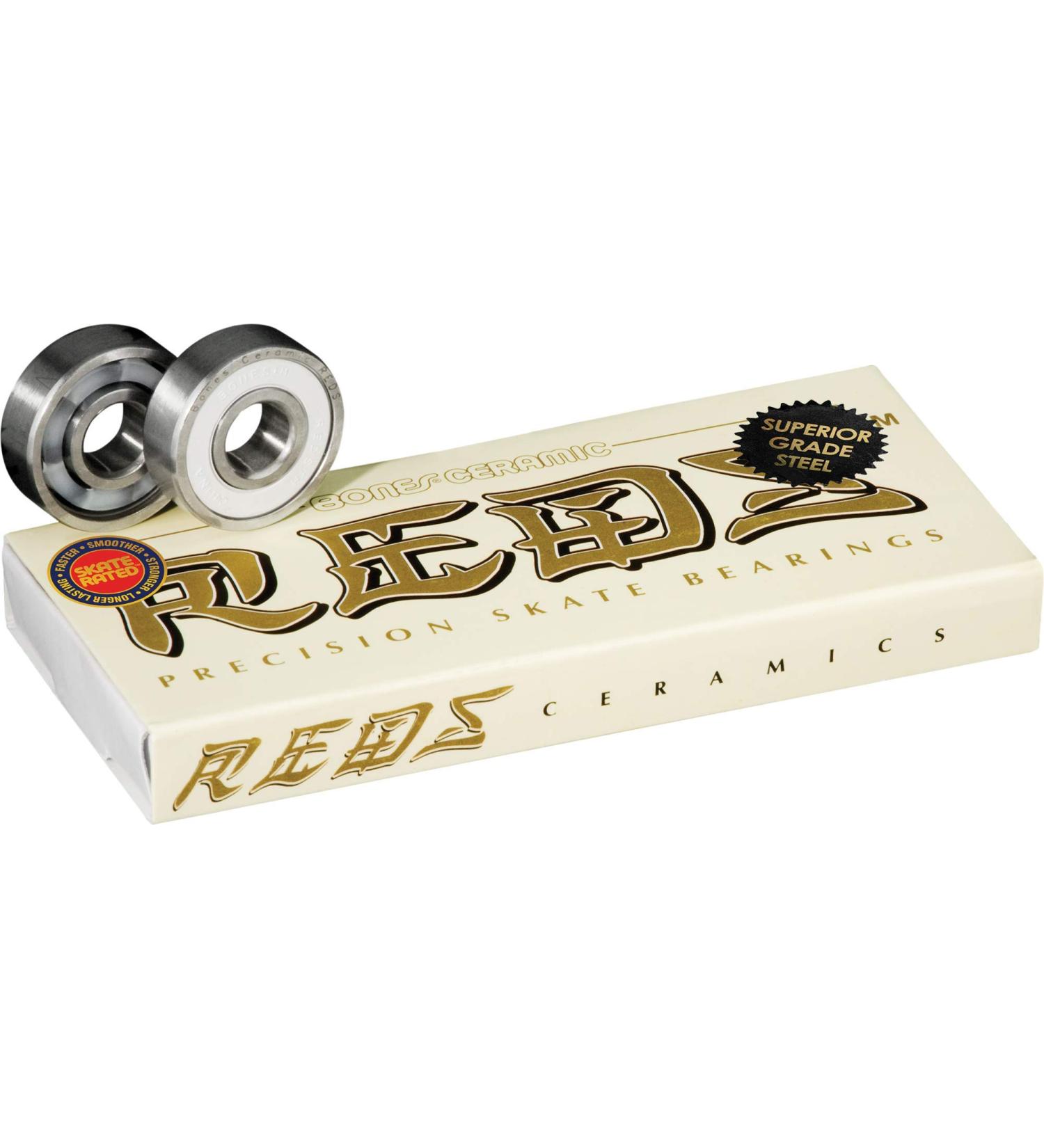 Bones Ceramic Reds Skateboard Bearings 8 Pack
