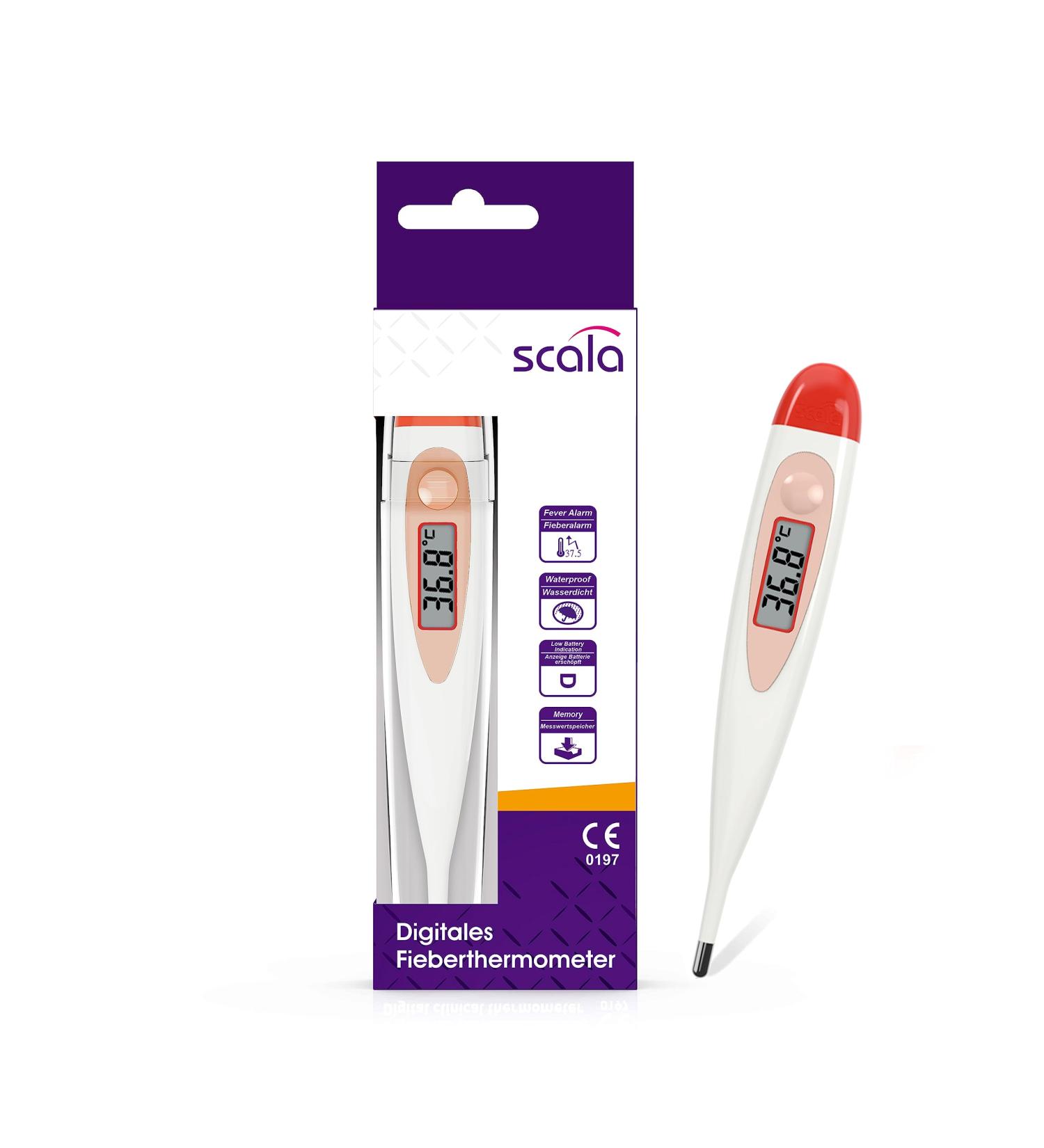 Scala SC 17 Red Digital Body Thermometer Fast & Accurate Temperature Reading - Buy Online on GoSupps.com