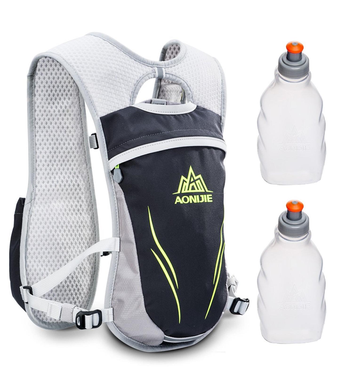 Geila Drinking Bag & Vest for Outdoor Sports - Lightweight Backpack for Trail Running Marathons Men & Women - Includes 2 Bottles - Buy Online on GoSupps.com