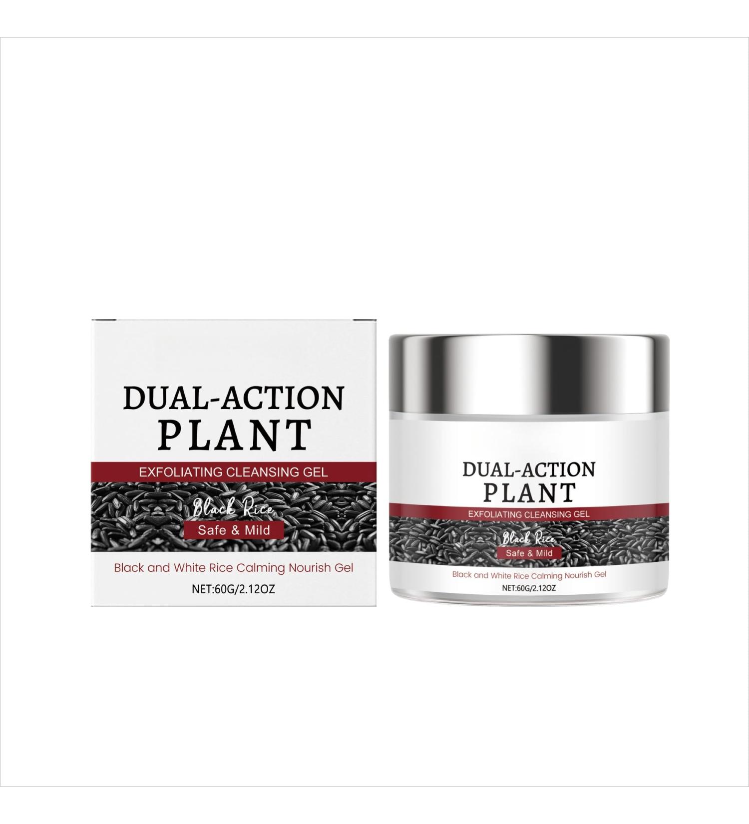 Black Rice Exfoliating Cleansing Gel for Face Gentle Daily Cleanser to Smooth Skin Remove Impurities and Improve Texture - Buy Online on GoSupps.com