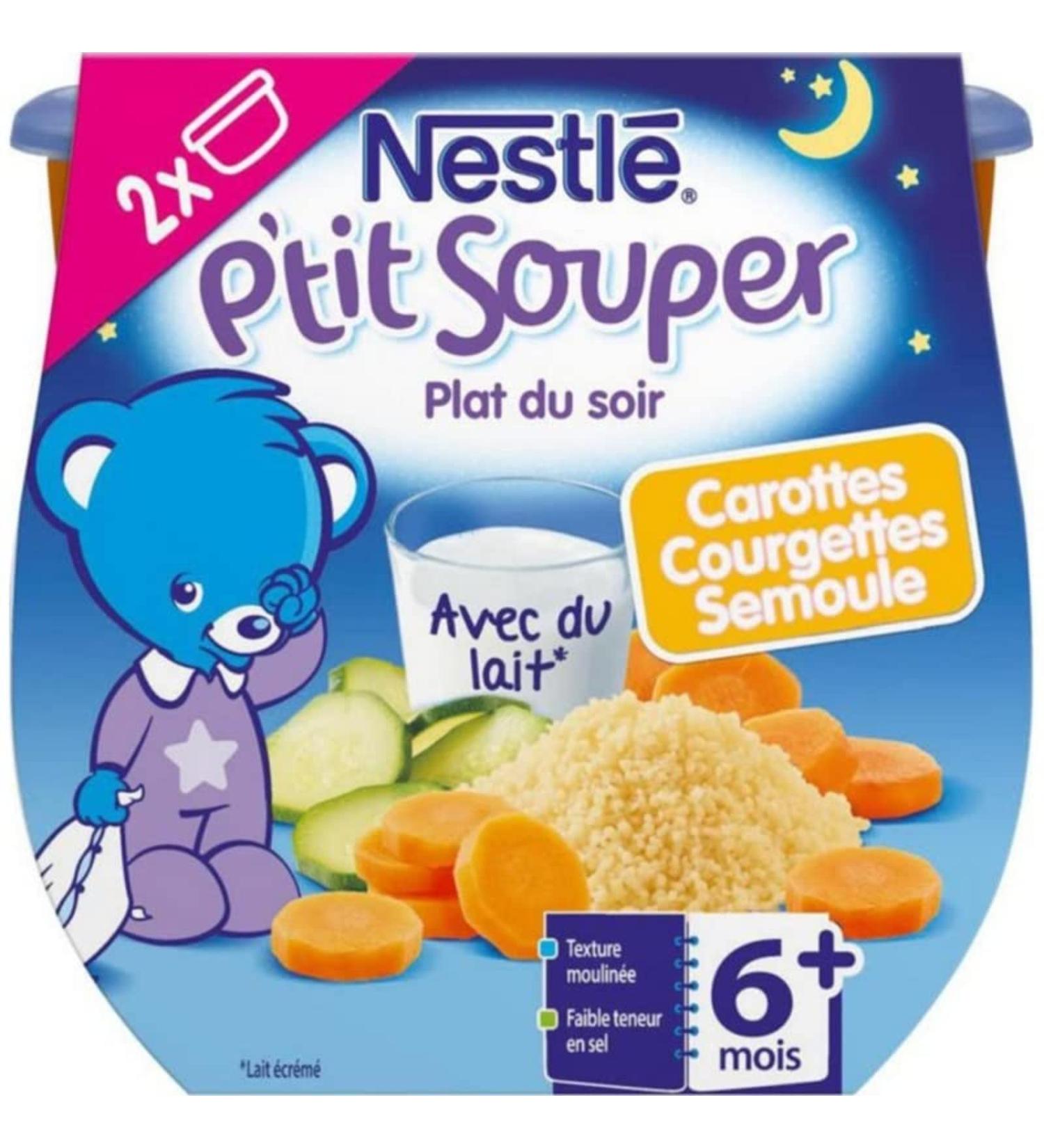 Nestl Nestl Little Supper Carrots Courgettes and Semolina 2 x 200g