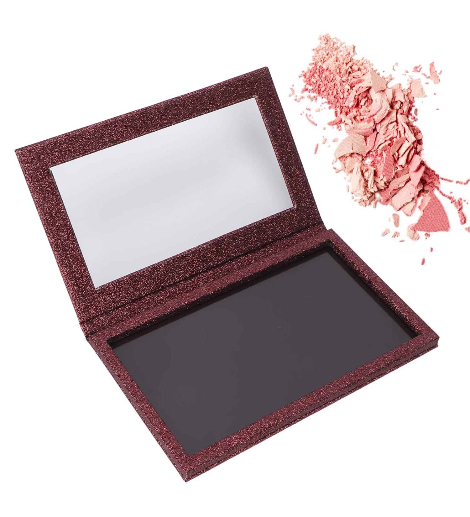 Magnetic Empty Makeup Blush Eyeshadow Palette with Transparent Lid & Mirror - Versatile Refillable Magnetic Makeup Organizer - Buy Online on GoSupps.com
