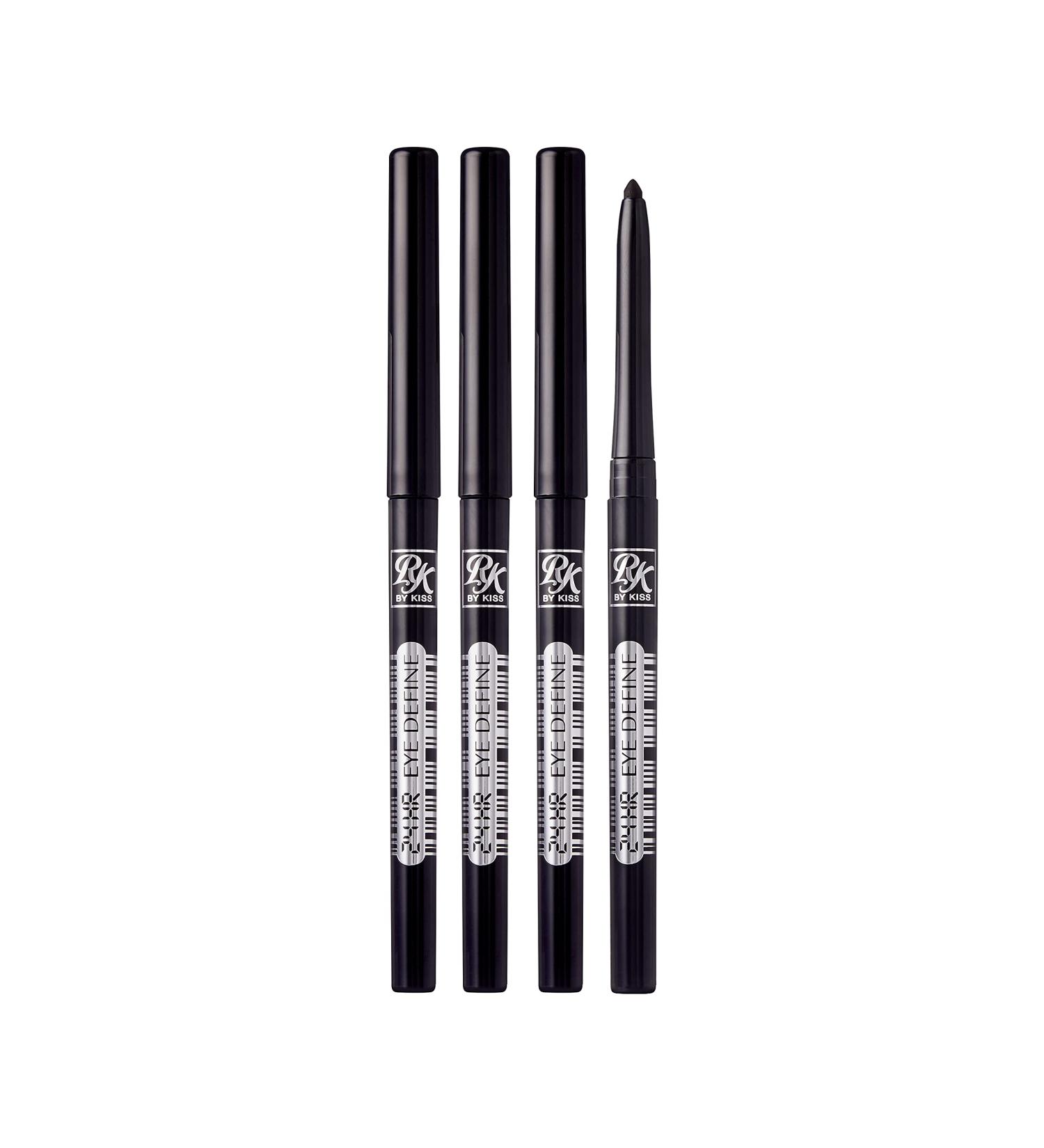 Ruby Kisses Waterproof 24HR Eye Define Eyeliner - Glitter Black (4 Count Pack) | Long-lasting Eyeliner - Buy Online on GoSupps.com
