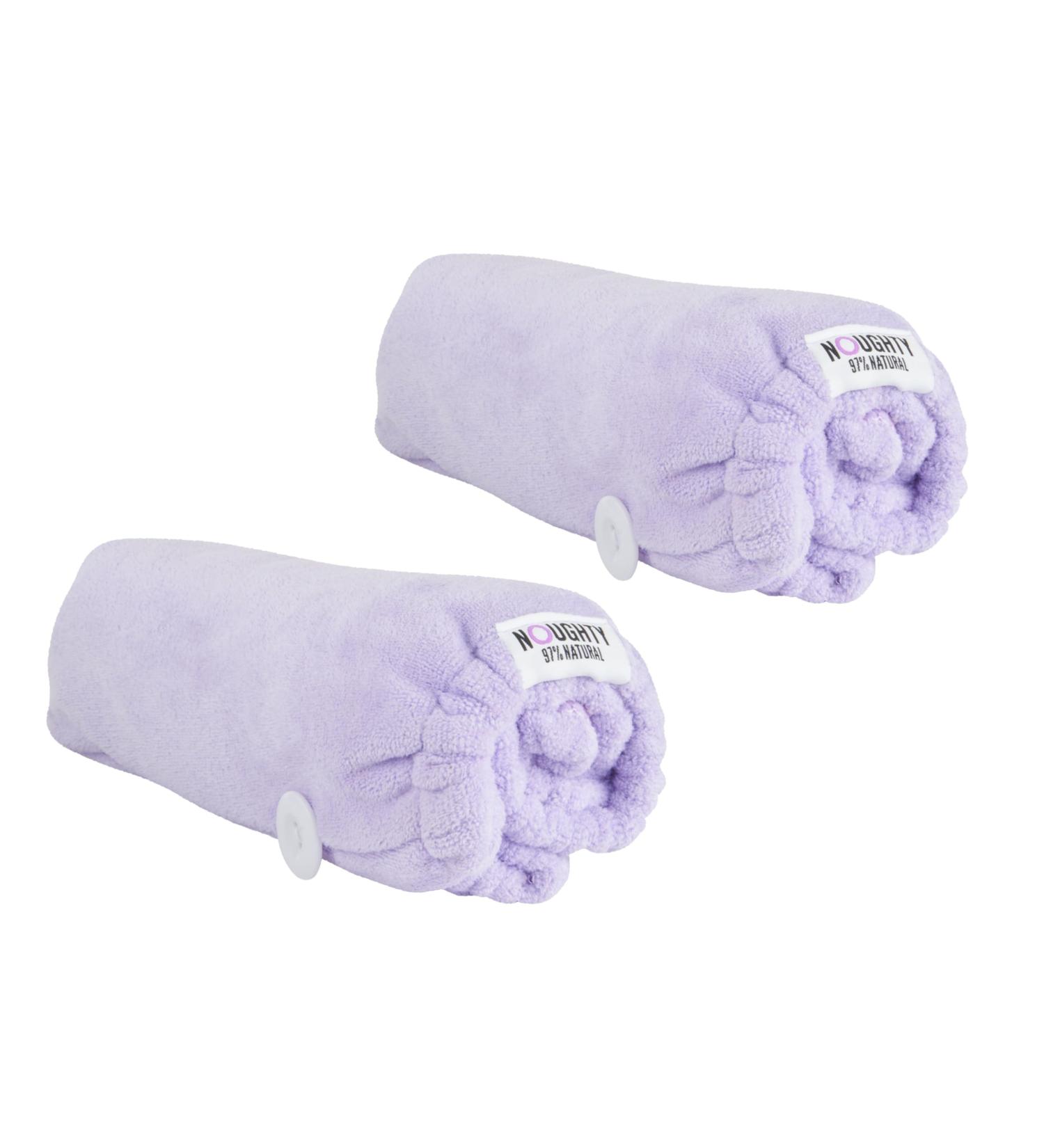 Noughty 97% Natural Purple Microfibre Hair Towel - Quick Absorption Reduces Breakage & Frizz - Shop Now for International Shipping! - Buy Online on GoSupps.com