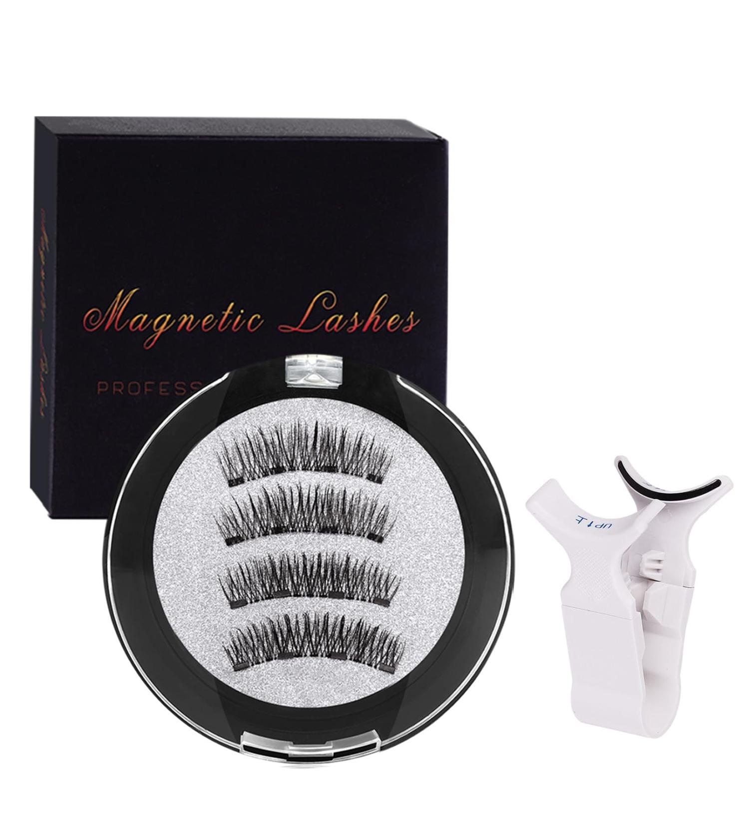 RZJZGZ Magnetic Eyelashes Natural Look Reusable Cat Eye Magnetic Lashes with Applicator Magnetic Eyelashes without Eyeliner Magnetic Lashes Kit No Glue or Eyeliner Needed (24P-4) - Buy Online on GoSupps.com