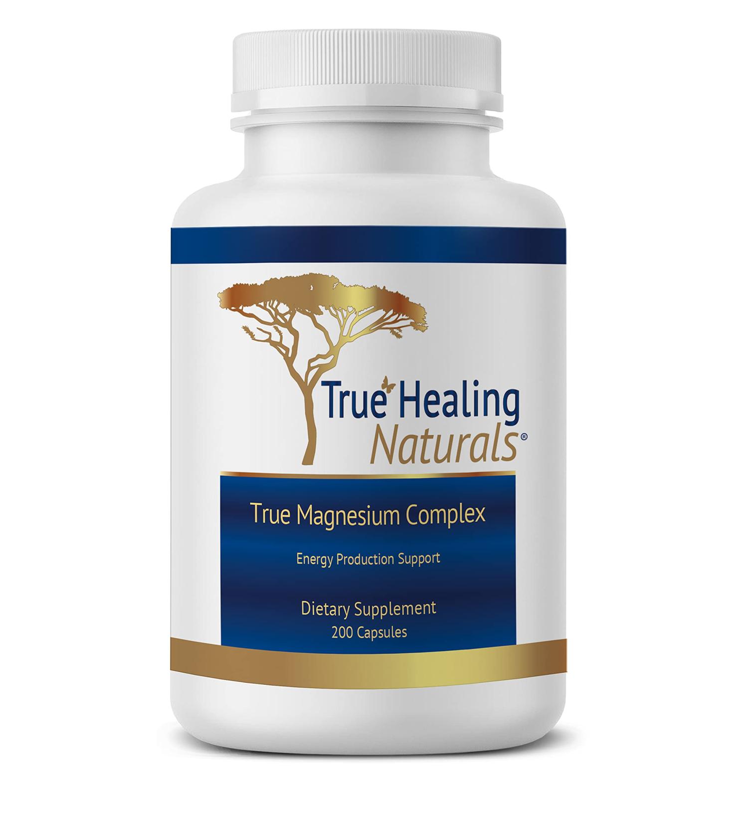 True Healing Naturals Magnesium Complex - Energy Production Support - 200 Vegetarian Capsules - Buy Online on GoSupps.com