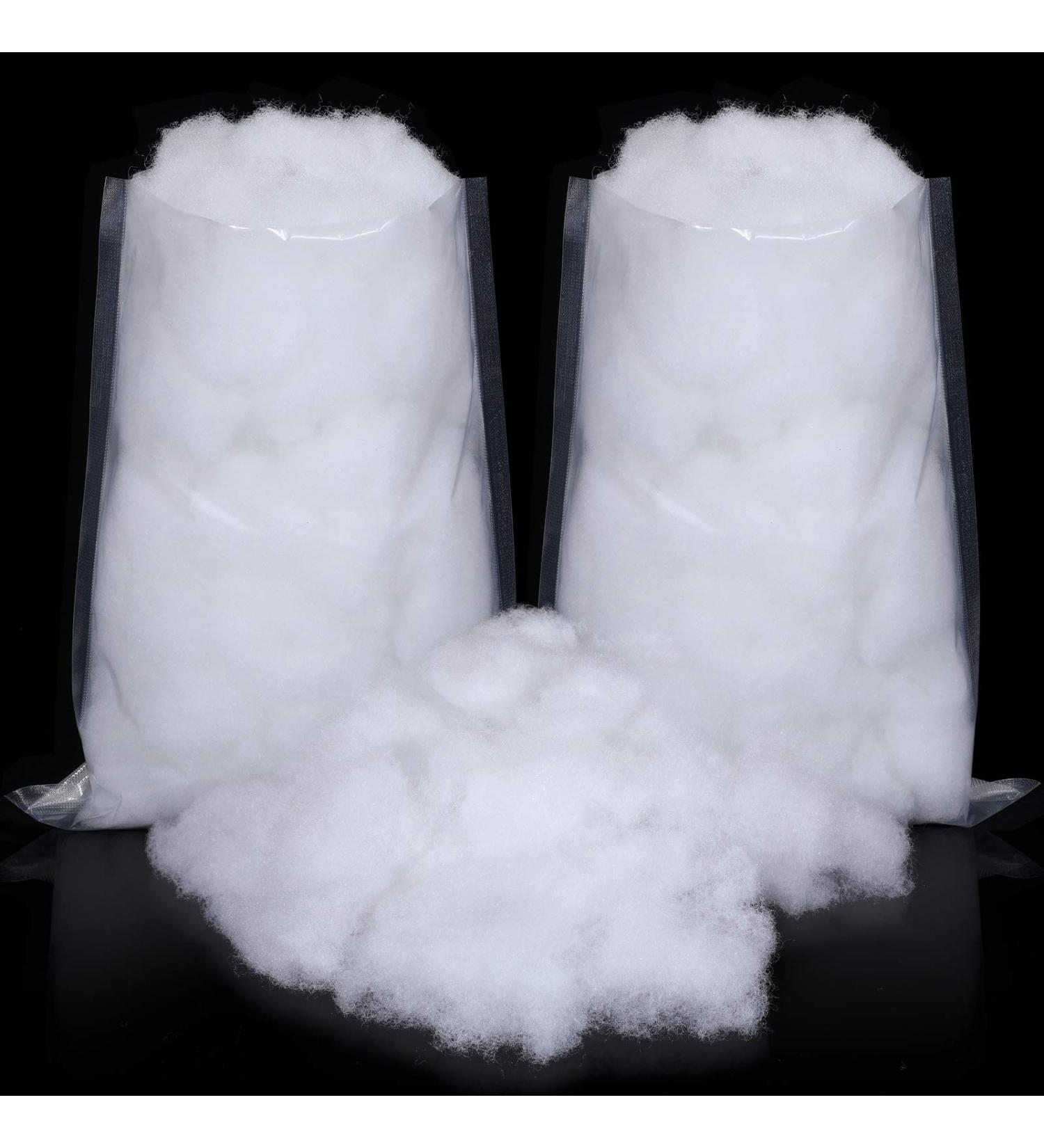 2 Bags 160g Polyester Fiber Fill Stuffing for Crafts, Pillows, and Small Animals - White - Buy Online on GoSupps.com