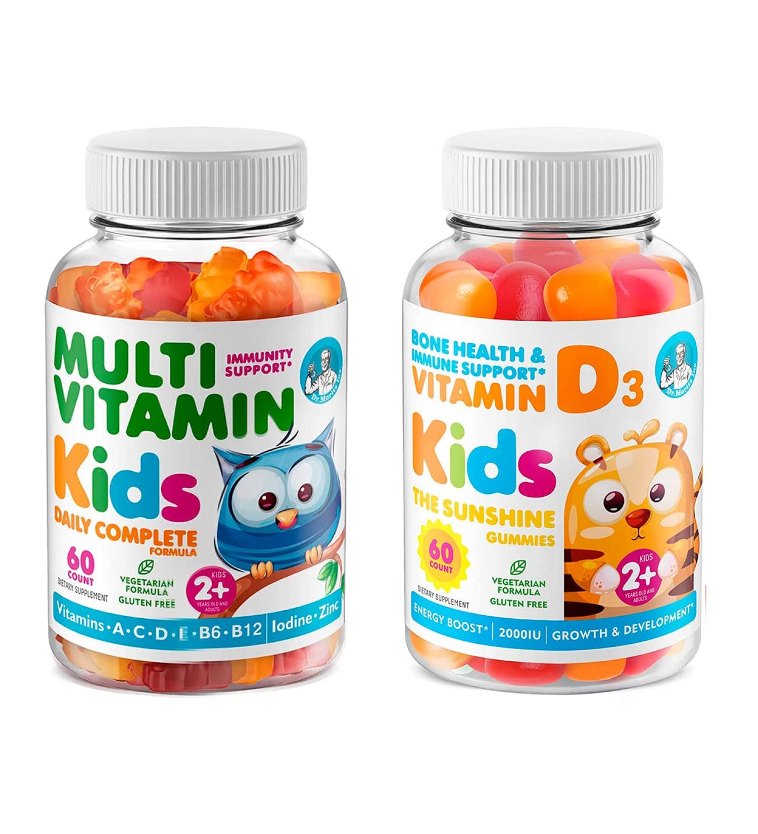 Dr. Moritz Kids Multivitamin & Vitamin D Gummies | For Kids & Adults - Buy Online on GoSupps.com