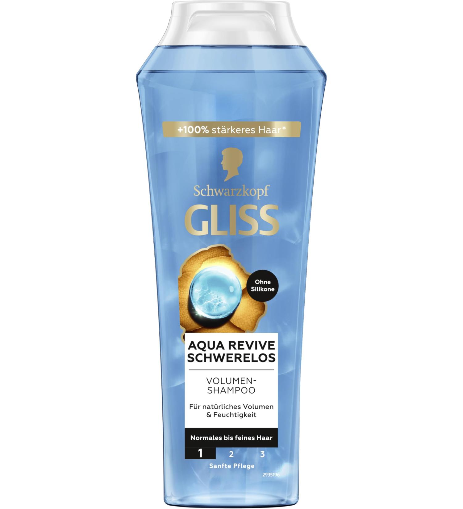  Gliss Kur Gliss Aqua Revive Shampoo (250ml) shampoo for normal to dry hair for an extra dose of hydration and healthy shine - Buy Online on GoSupps.com