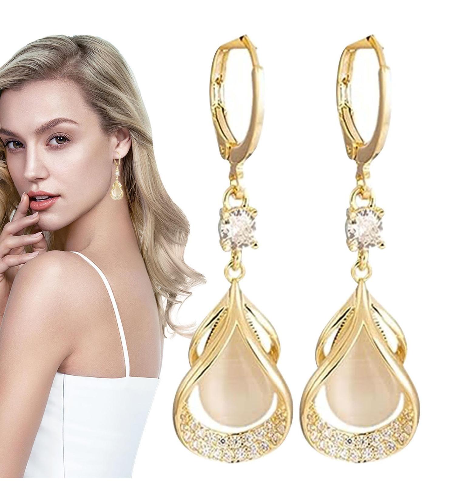 Lymphatic Earrings for Women | Magnetic Drop Shape Earrings | Enhance Lymph Flow & Wellness - Buy Online on GoSupps.com