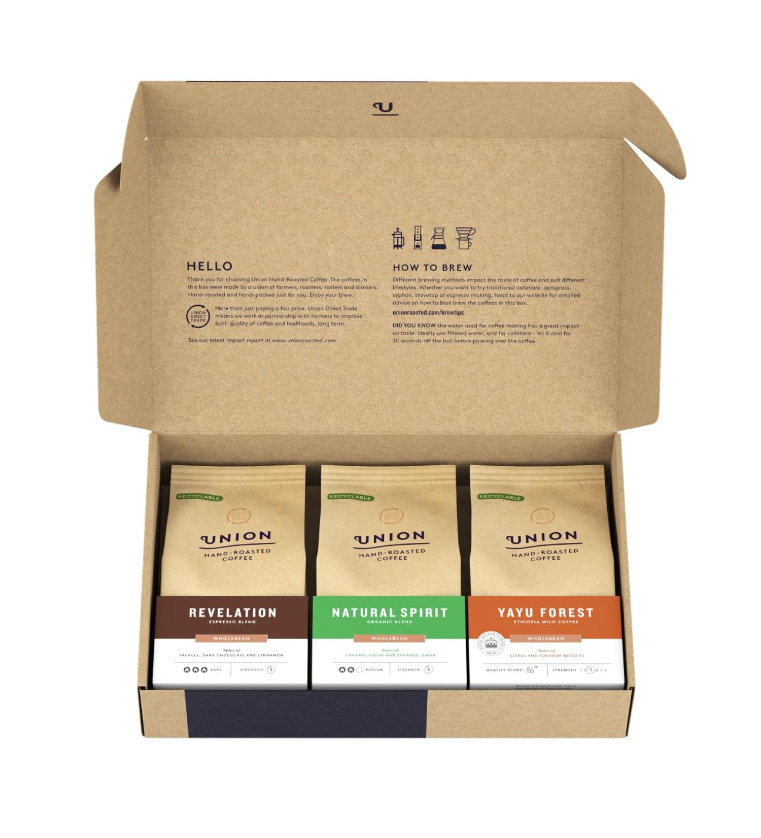 Union Hand-Roasted Coffee Signature Gift Set - Whole Bean - Buy Online on GoSupps.com