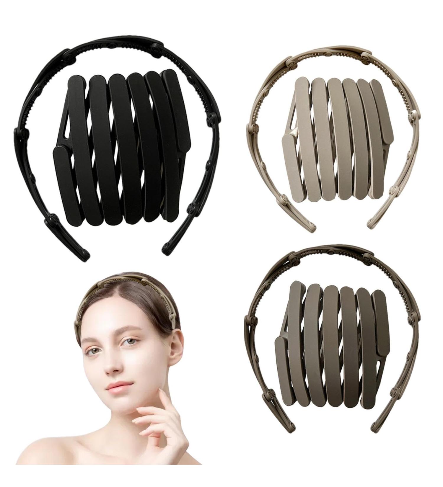 Non Slip Headbands for Women | Retractable Multifunctional Anti-slip Hairband - Stylish Girls Hair Decorations Space-Saving Hairband for Facial Cleaning - Buy Online on GoSupps.com