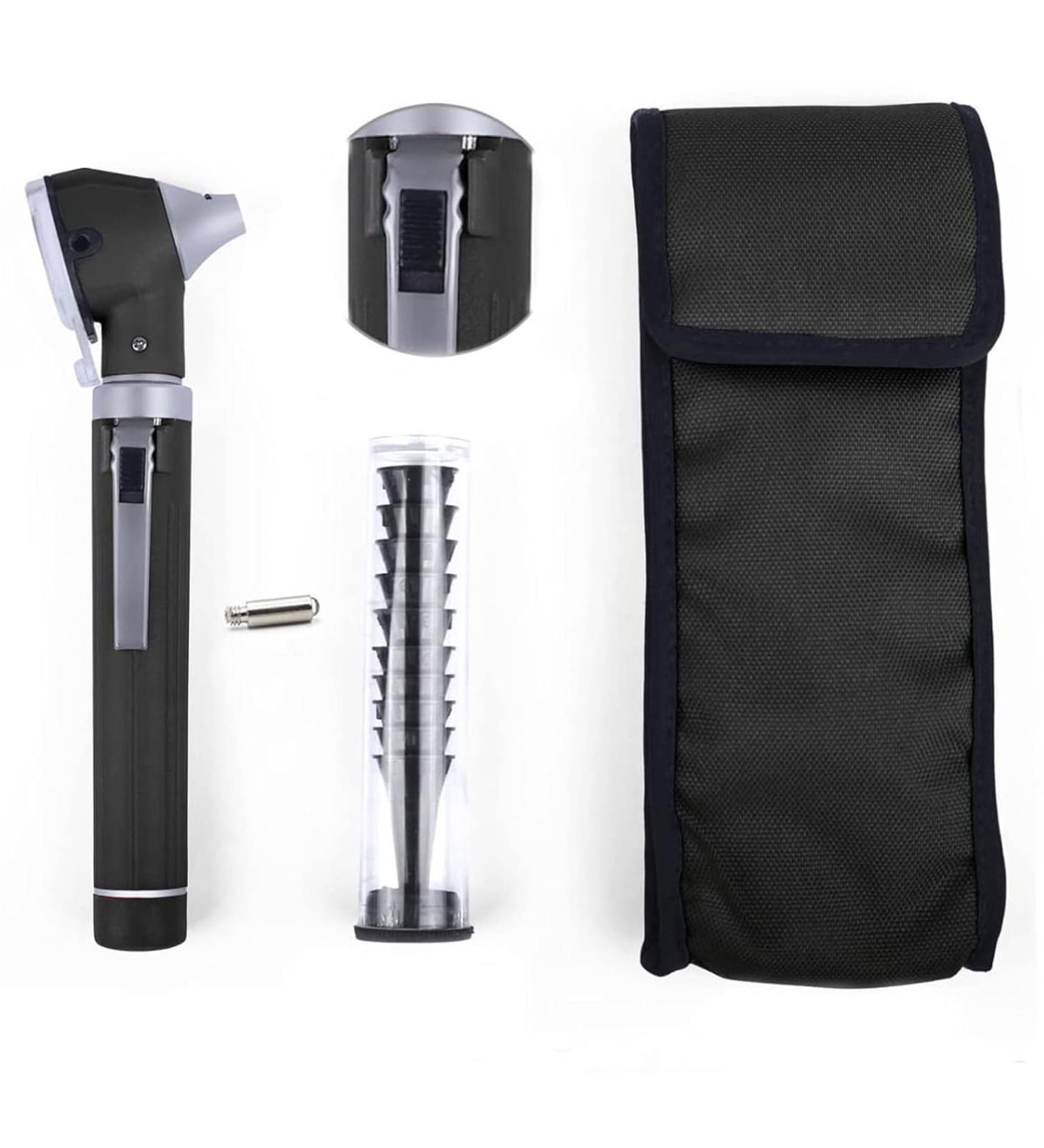 SLITETECH Mini Fiber Optic Otoscope - Portable Magnification Otoscope for Adults & Children (Black) | International Shipping Available - Buy Online on GoSupps.com