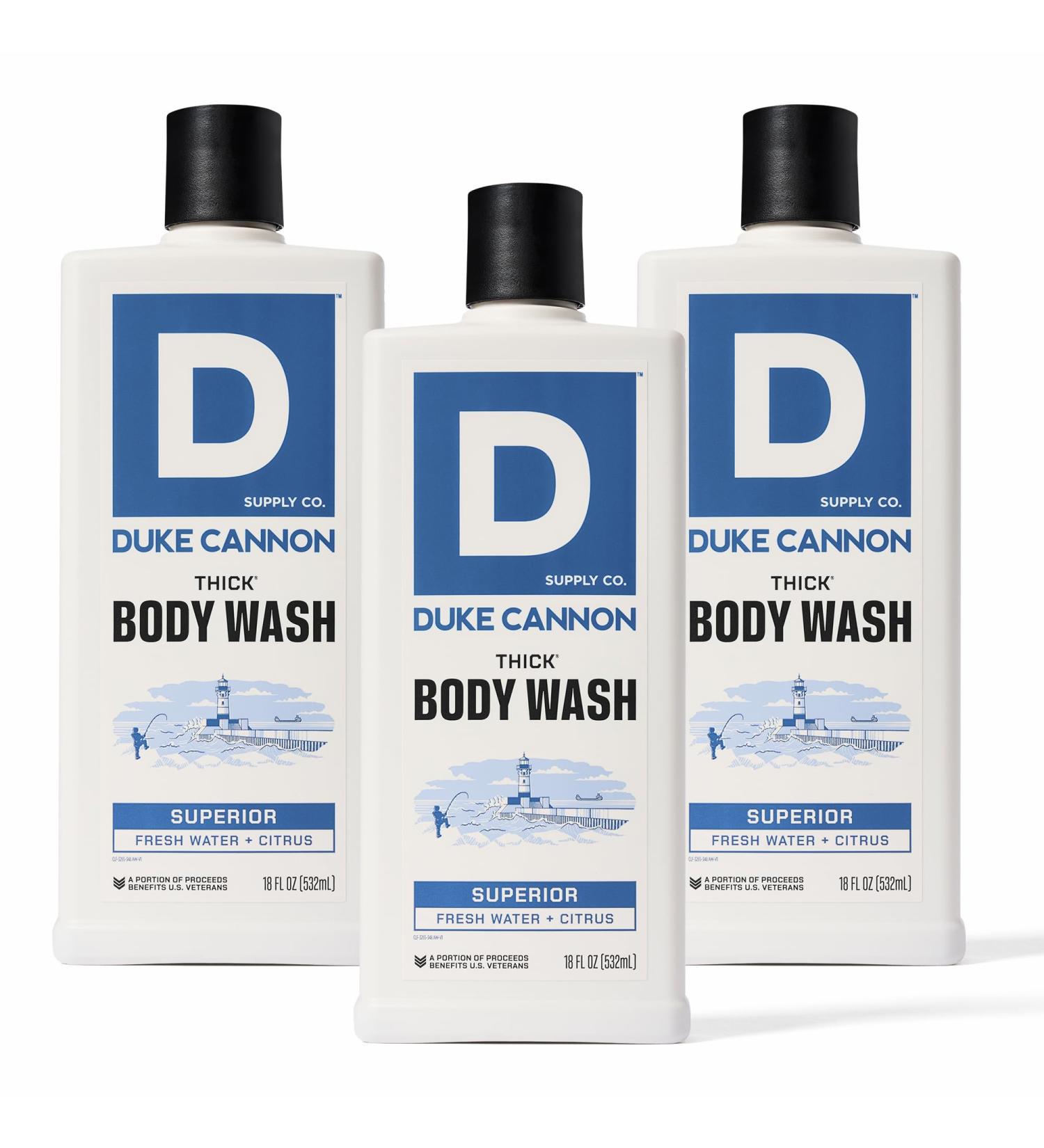 Duke Cannon Thick Body Wash - Superior Men s Premium Body Wash Deep Clean Refreshing Scent Large 18oz Bottle Sulfate-Free Moisturizing Formula (3 Pack) - Buy Online on GoSupps.com