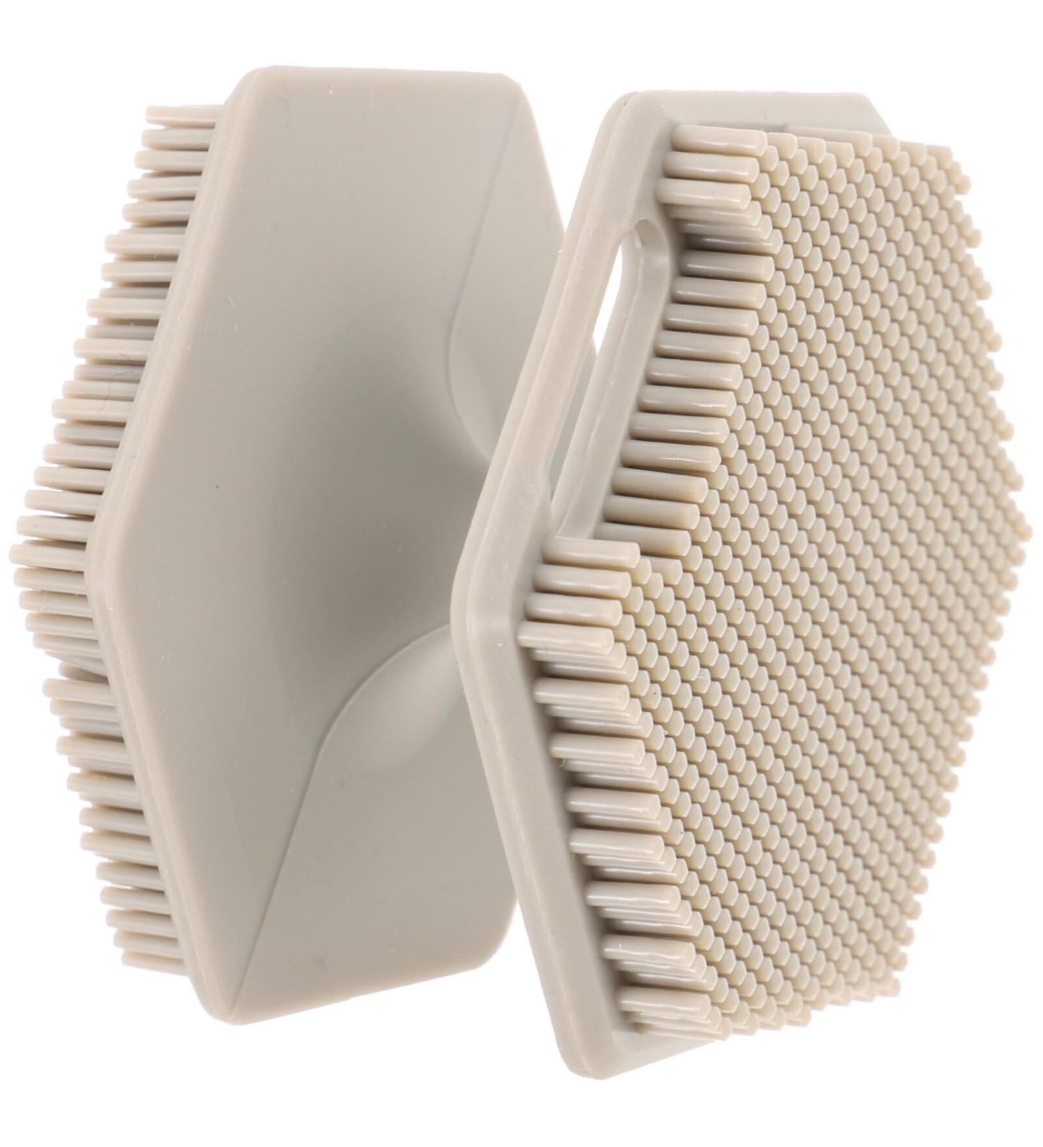 PATKAW Silicone Face Scrubber Double Sided Facial Cleansing Brush Gentle Face Exfoliator for Face Pore Cleanse Blackhead Body Cleansing Hair Brush Newborn Shower - Buy Online on GoSupps.com