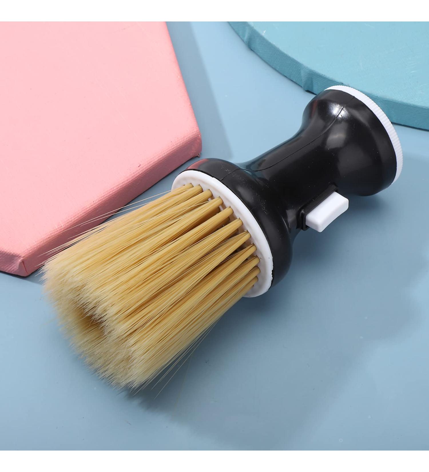 Soft Hair Neck Duster Hairdressing Powder Storage Styling Dust Cleaning Brush Barber Powder Brush Neck Duster with Dispenser for Haircut Storage Talcum and EBay AliExpress Black - Buy Online on GoSupps.com