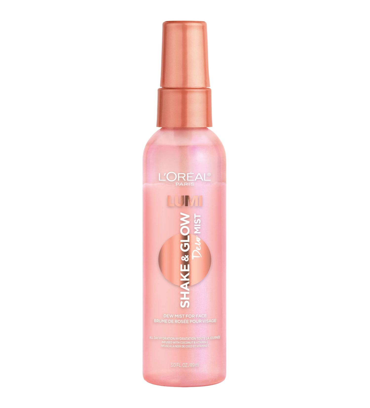 L'Oreal Paris Makeup LUMI Shake and Glow Dew Mist Hydrating Face Mist - 3 fl oz (Pack of 1) - Buy Online on GoSupps.com