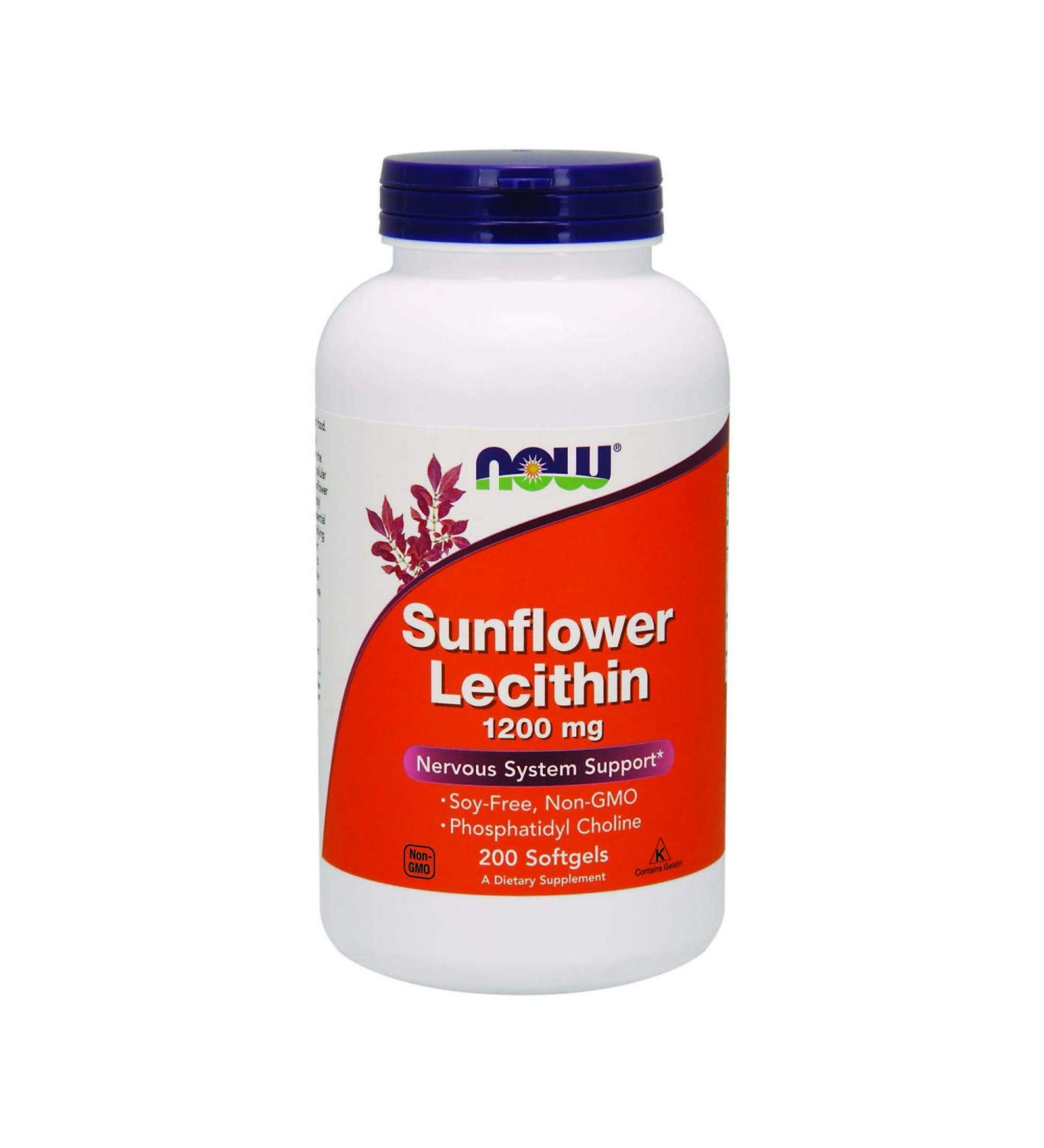 Now Foods Sunflower Lecithin - 200 Softgels