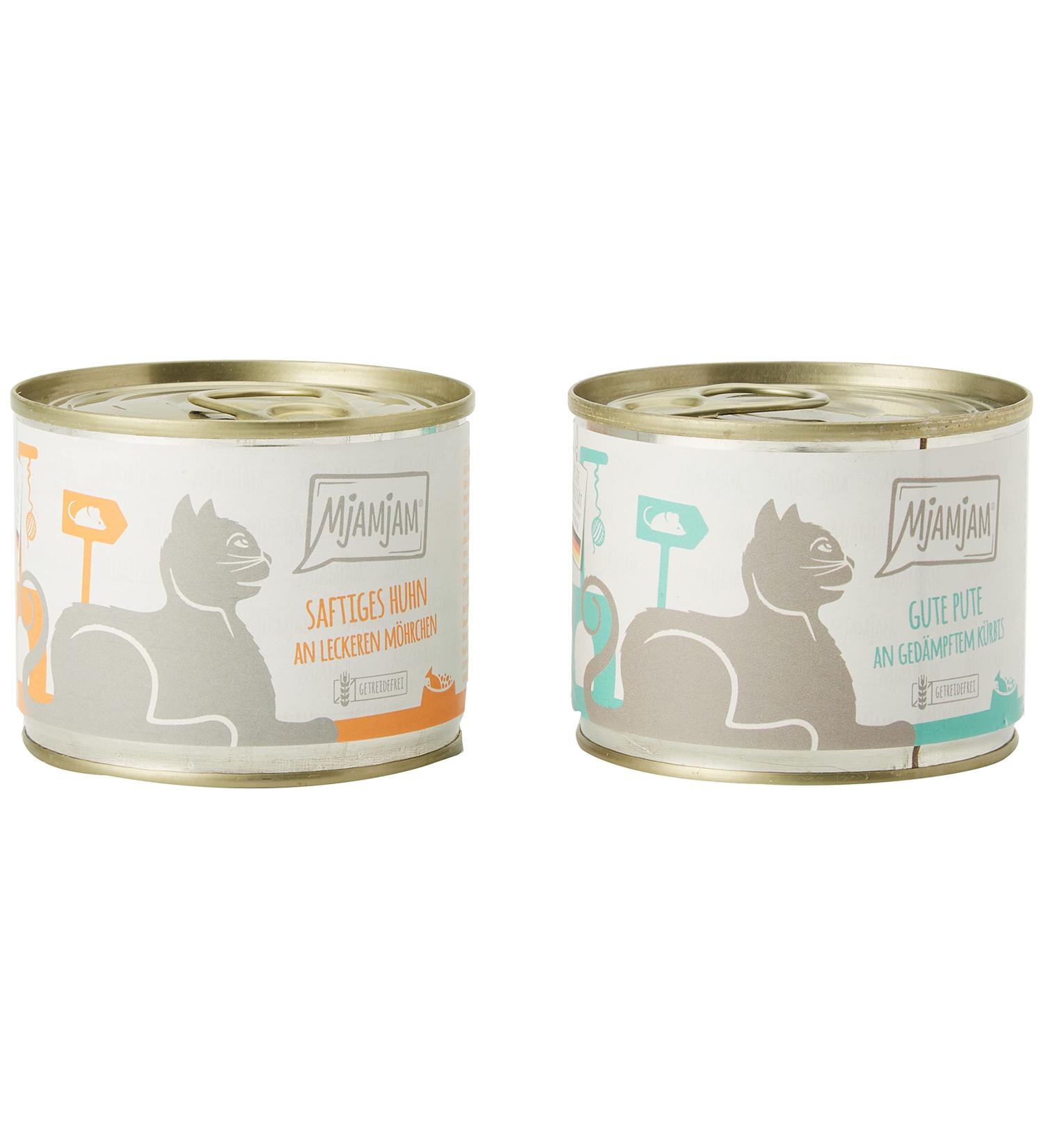 MjAMjAM - premium wet food for cats - mono pack I - with chicken and turkey 6 pack (6 x 200 g) grain free - Buy Online on GoSupps.com