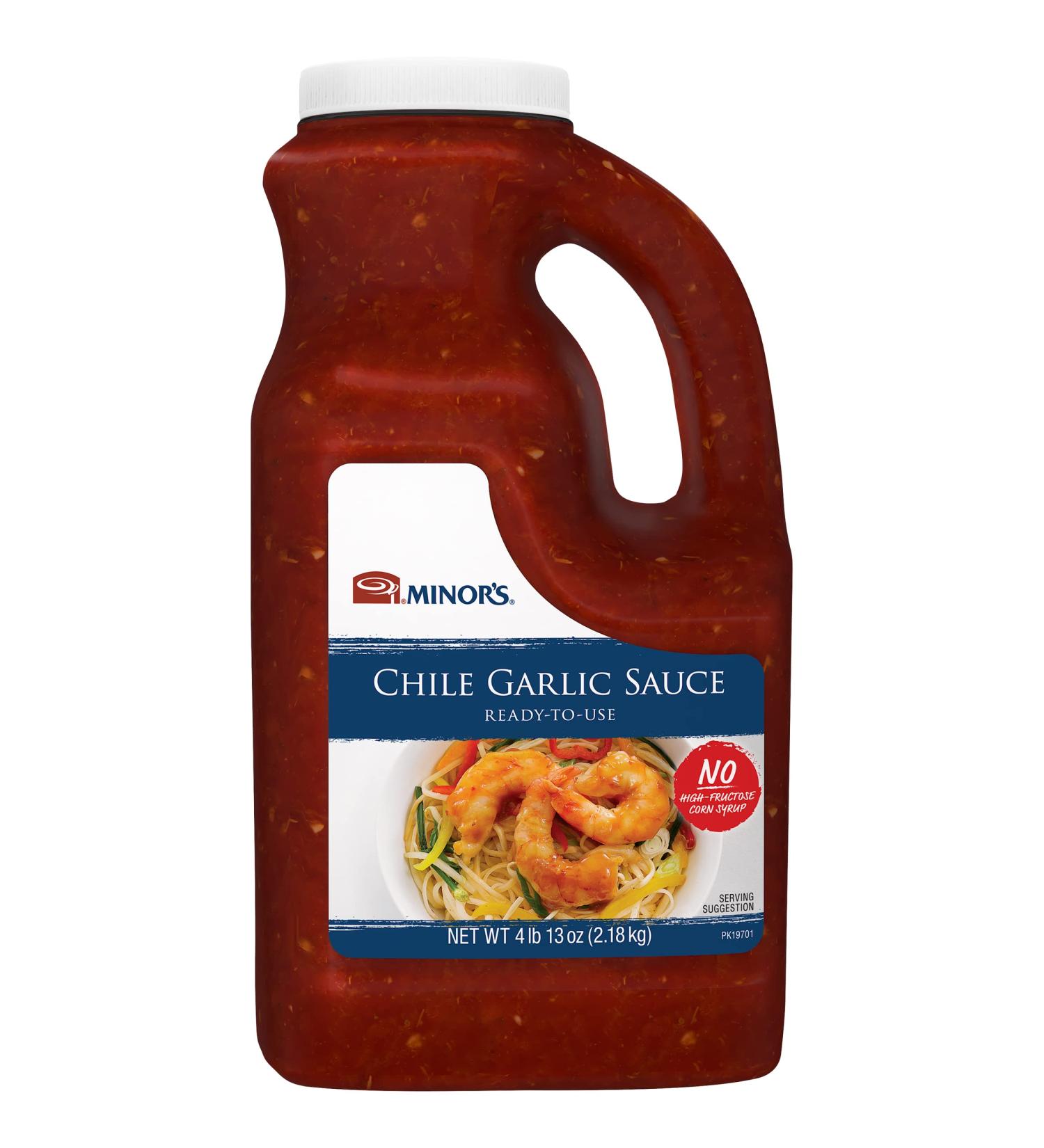 Minor's Spicy Chili Garlic & Hot Sauce Marinade 4 lb 13 oz Bulk Bottle - Buy Online on GoSupps.com