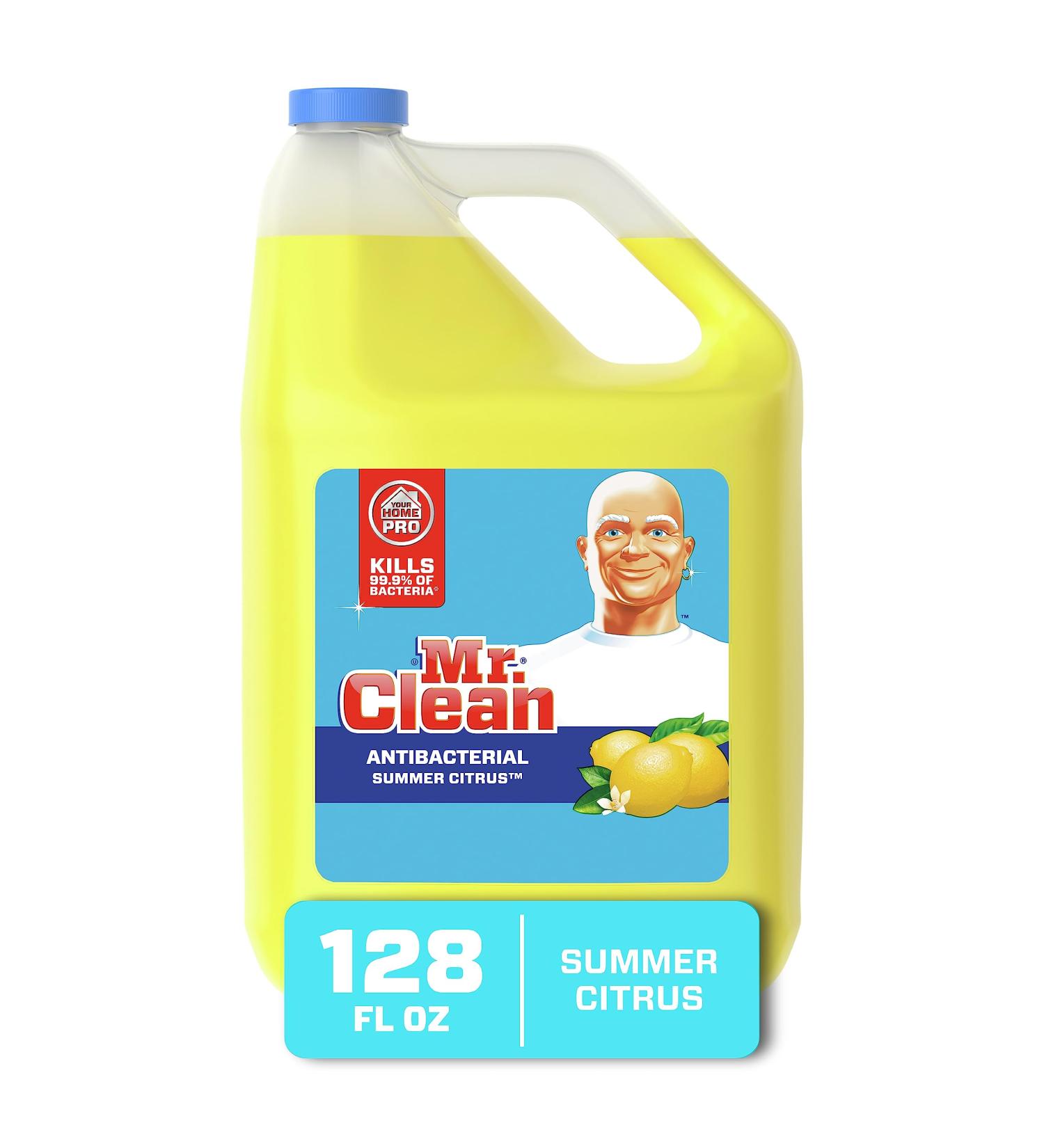 Mr. Clean Multi-Surfaces 128 Fluid Ounce Bottle Summer Citrus 128 Fl Oz (Pack of 1)