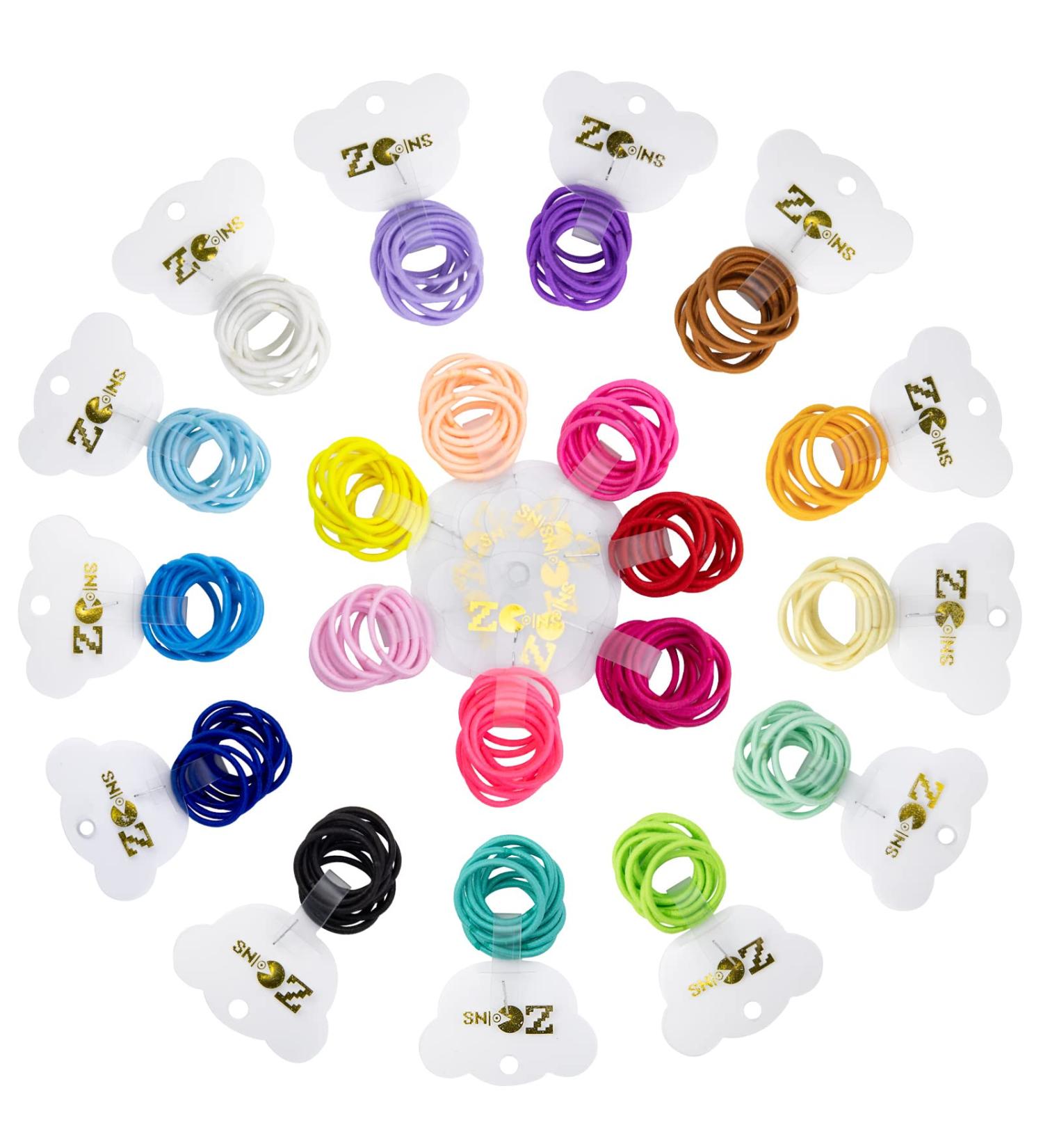 200pcs Multicolor Tiny Hair Bands Hair Accessories for Baby Girls Women - ZCOINS - Buy Online on GoSupps.com