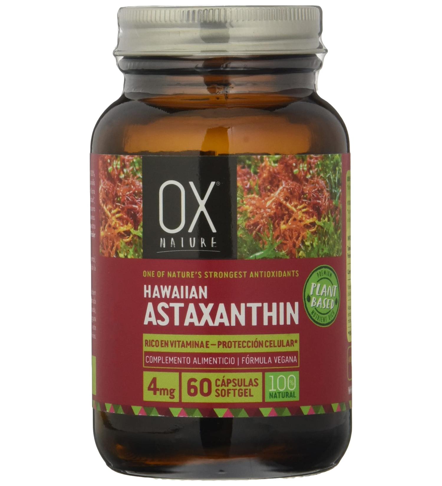 Hawaiian Astaxanthin 60 Capsules - Premium Antioxidant Supplement for Enhanced Health | Shop Now - International Shipping Available - Buy Online on GoSupps.com