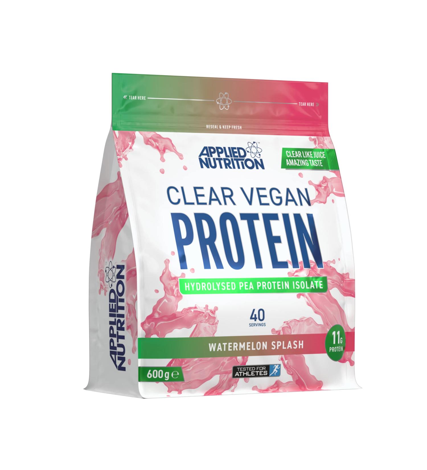 Applied Nutrition Clear Vegan Protein - Hydrolysed Pea Protein Isolate Powder (Watermelon) - 600g - Buy Online on GoSupps.com