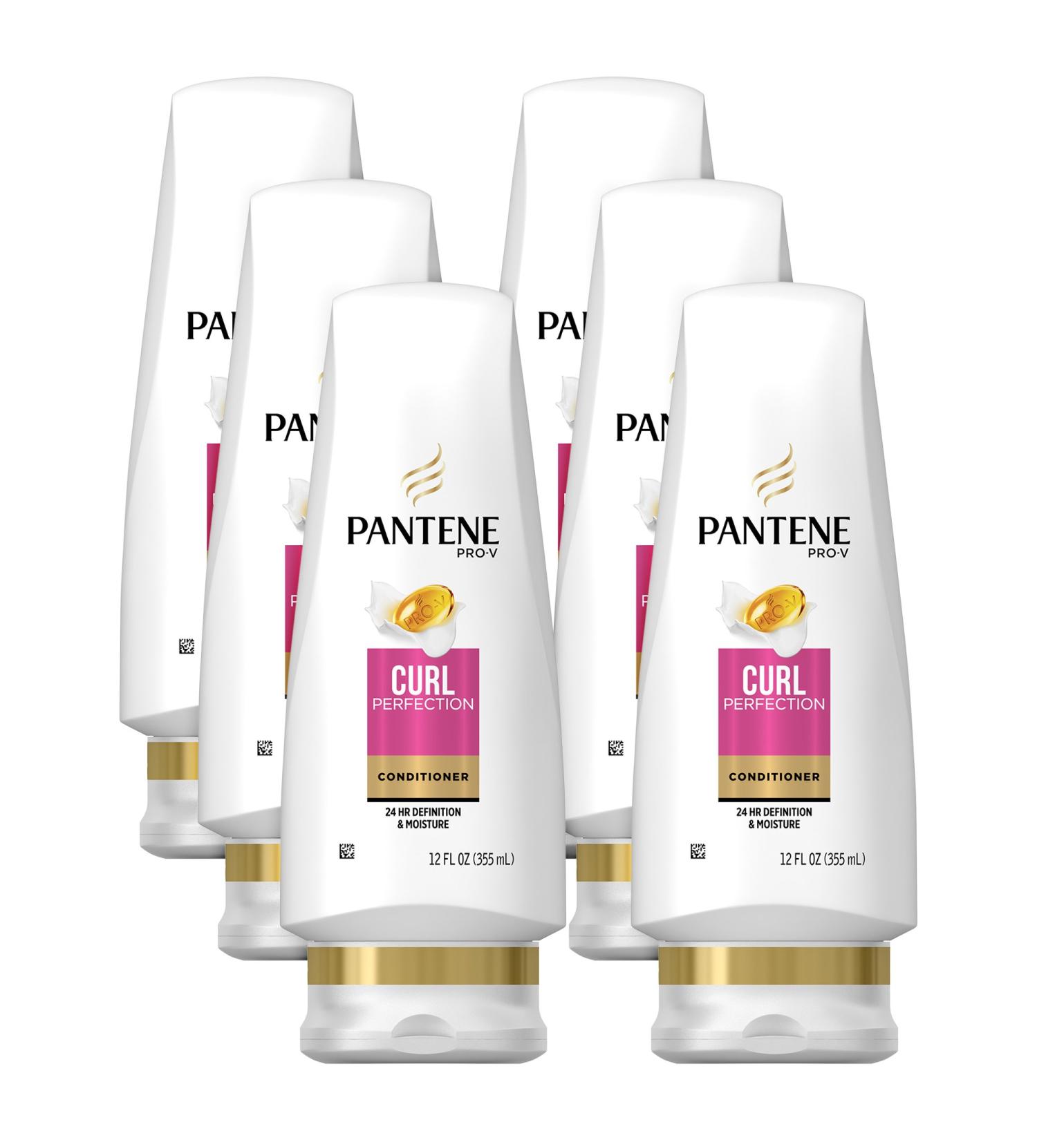 Pantene Curl Perfection Conditioner 12 Fl Oz (Pack of 6) - Hydrating Formula for Defined Curls - Buy Online on GoSupps.com