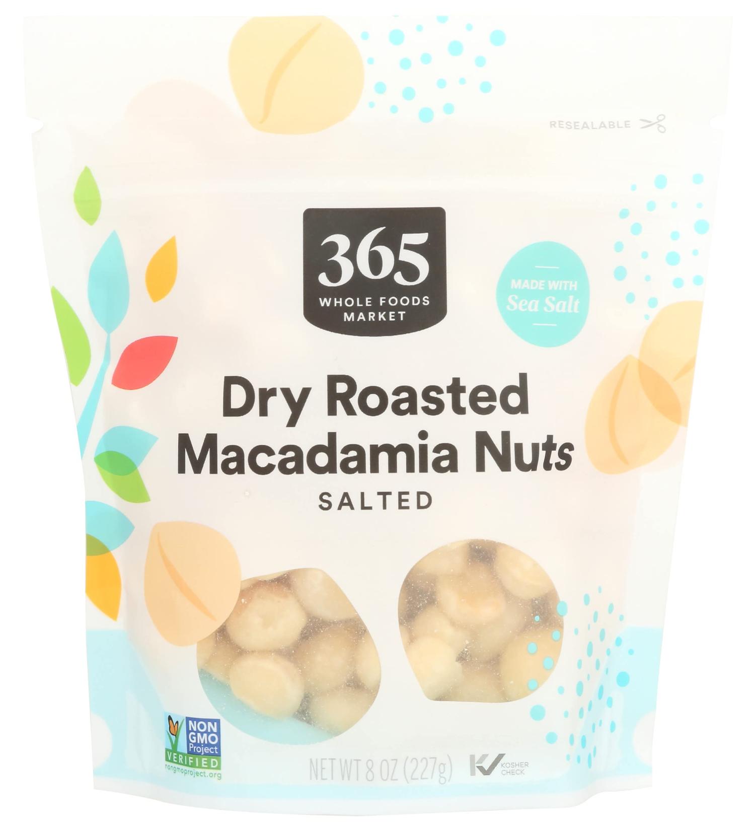 Whole Foods Market 365 Roasted & Salted Macadamia Nuts - 8 oz - Buy Online on GoSupps.com