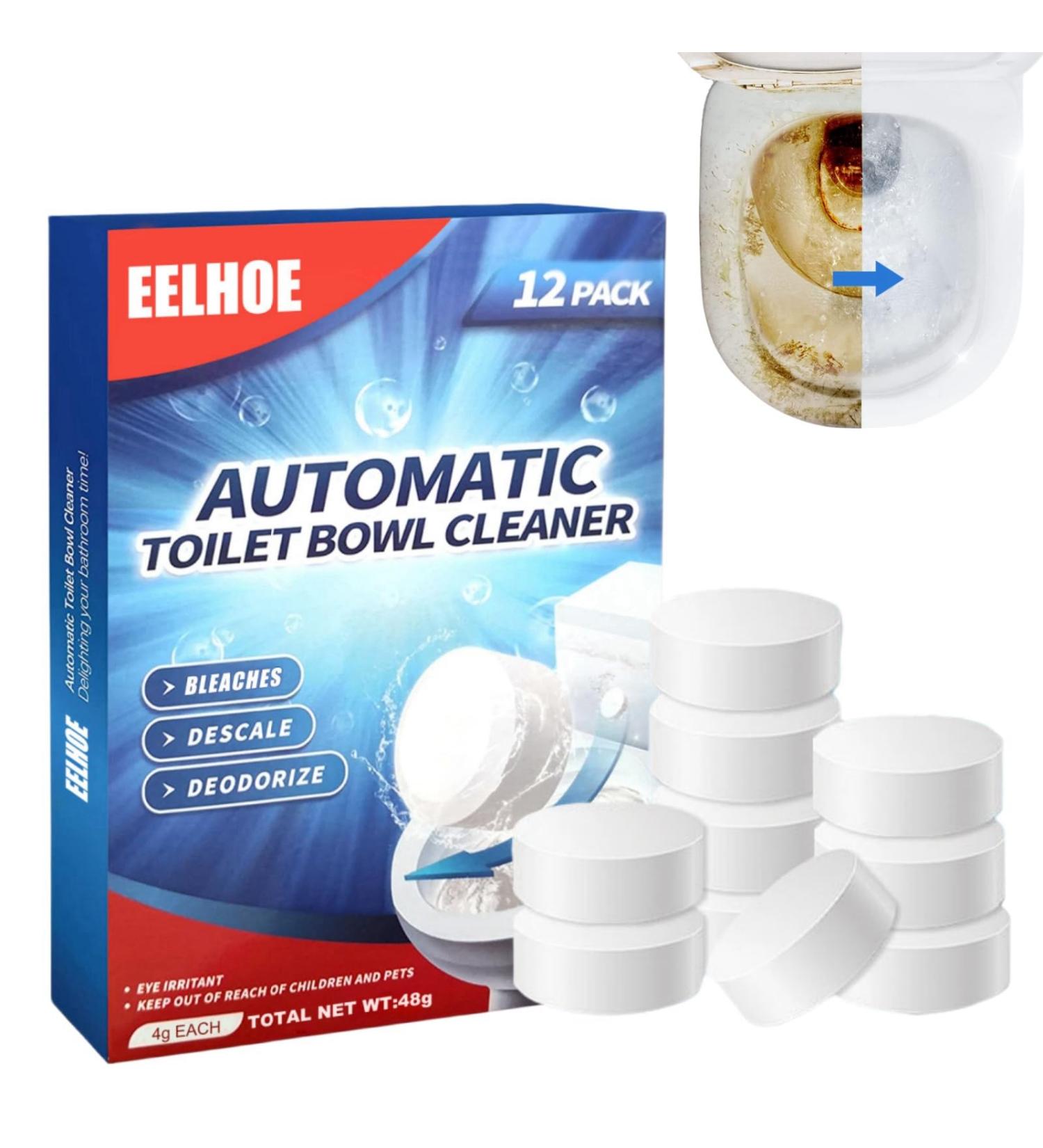12PCS Toilet Cleaner Active Tablets Toilet Bowl Cleaner Toilet Tablets Toilet Limescale Remover Toilet Cleaning Tablets Fizzy Foam Toilet Cleaner Toilet Stain Remover Heavy Duty Toilet Descaler - Buy Online on GoSupps.com
