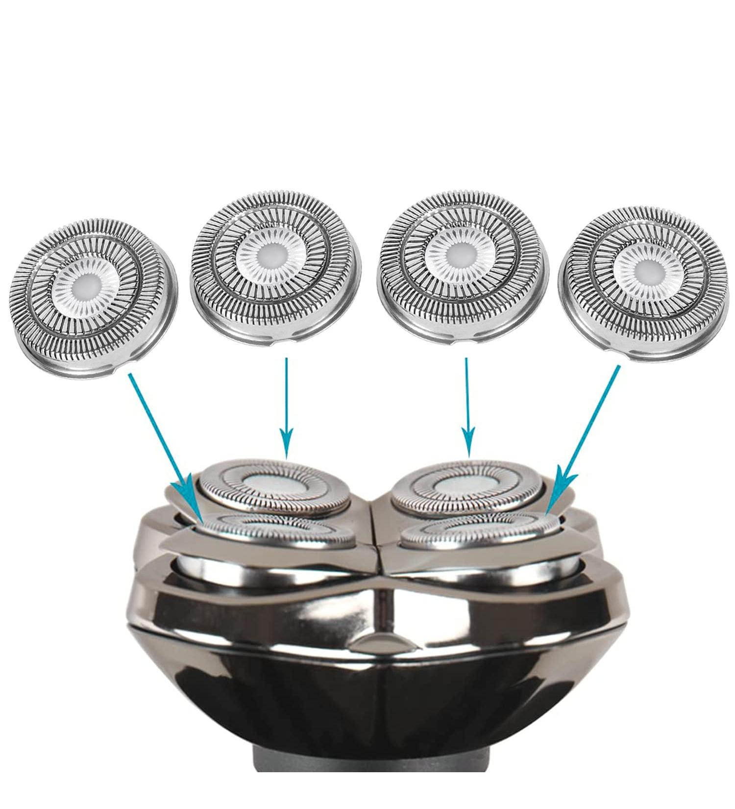 4-Pack Electric Razor Replacement Blades | Universal Shaver Replacement Heads for All Shavers - Buy Online on GoSupps.com