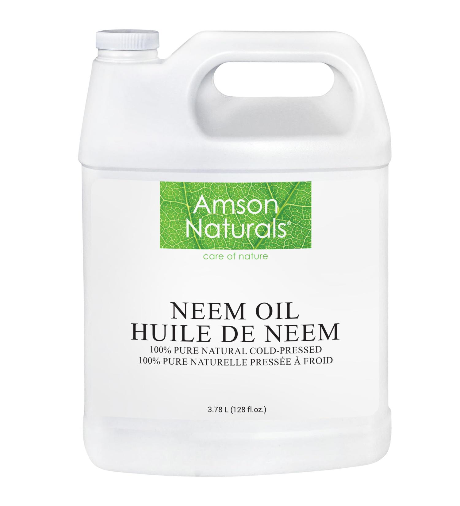 Neem Oil 3.78 Litres / 1 Gallon / 128 oz -100% Pure & Natural Cold Pressed Multipurpose uses DIY recipes Amson Naturals. 3.78 l (Pack of 1) - Buy Online on GoSupps.com