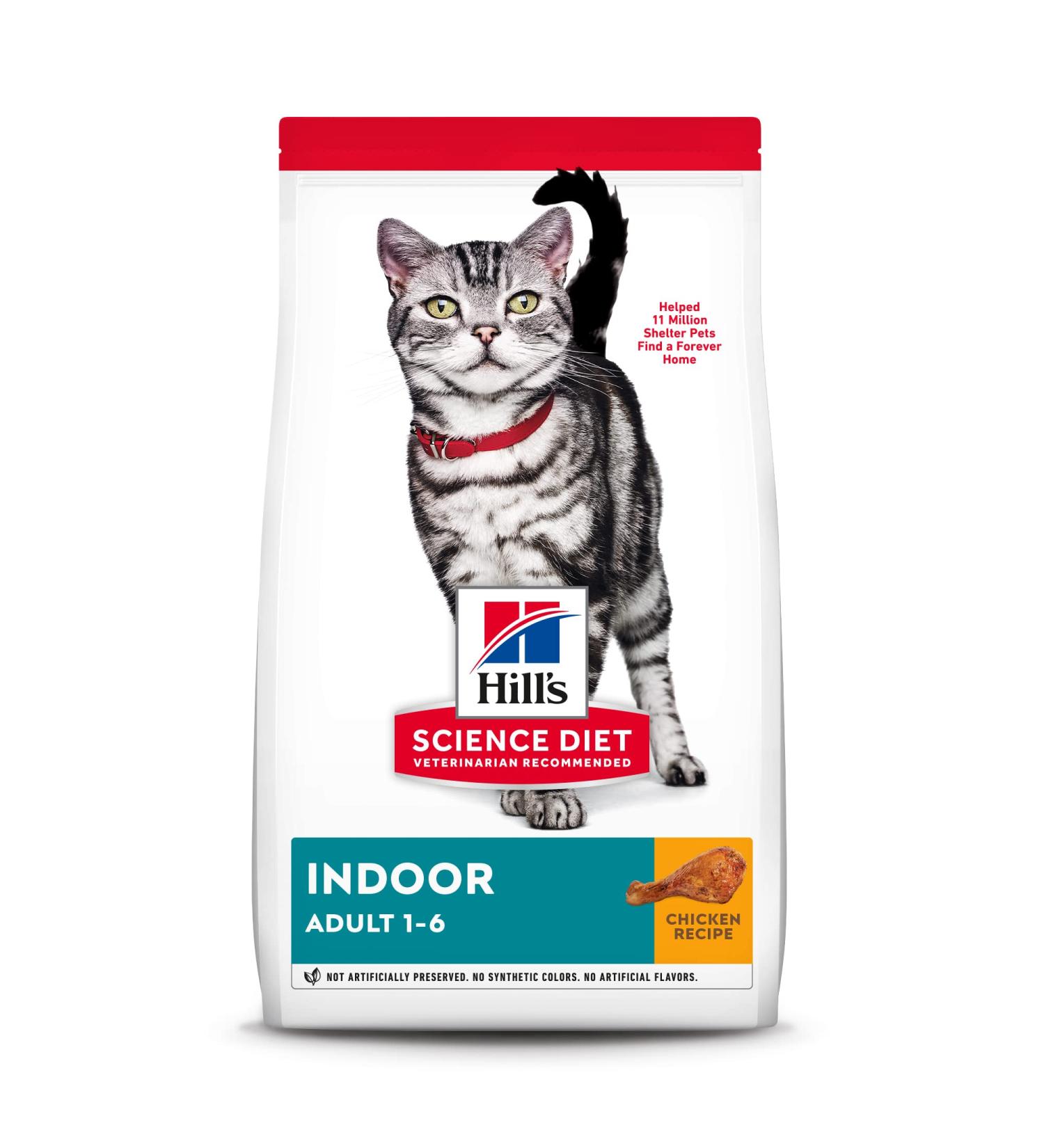 Hill's Science Diet Adult Indoor Chicken Recipe Dry Cat Food, 3.5 lb Bag - 7 lb Pack - Buy Online on GoSupps.com